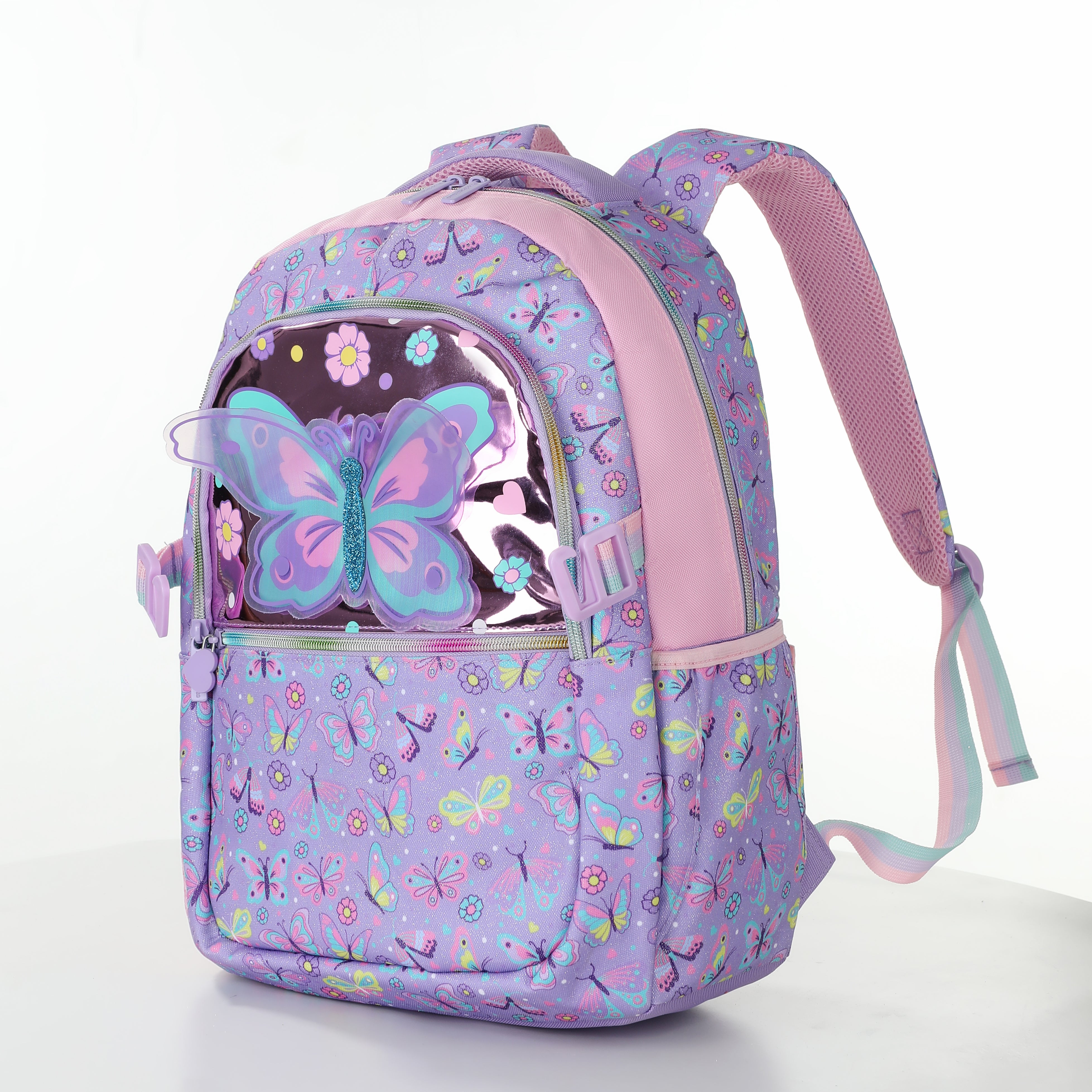 Butterfly Backpack and Lunch Box Bag Set