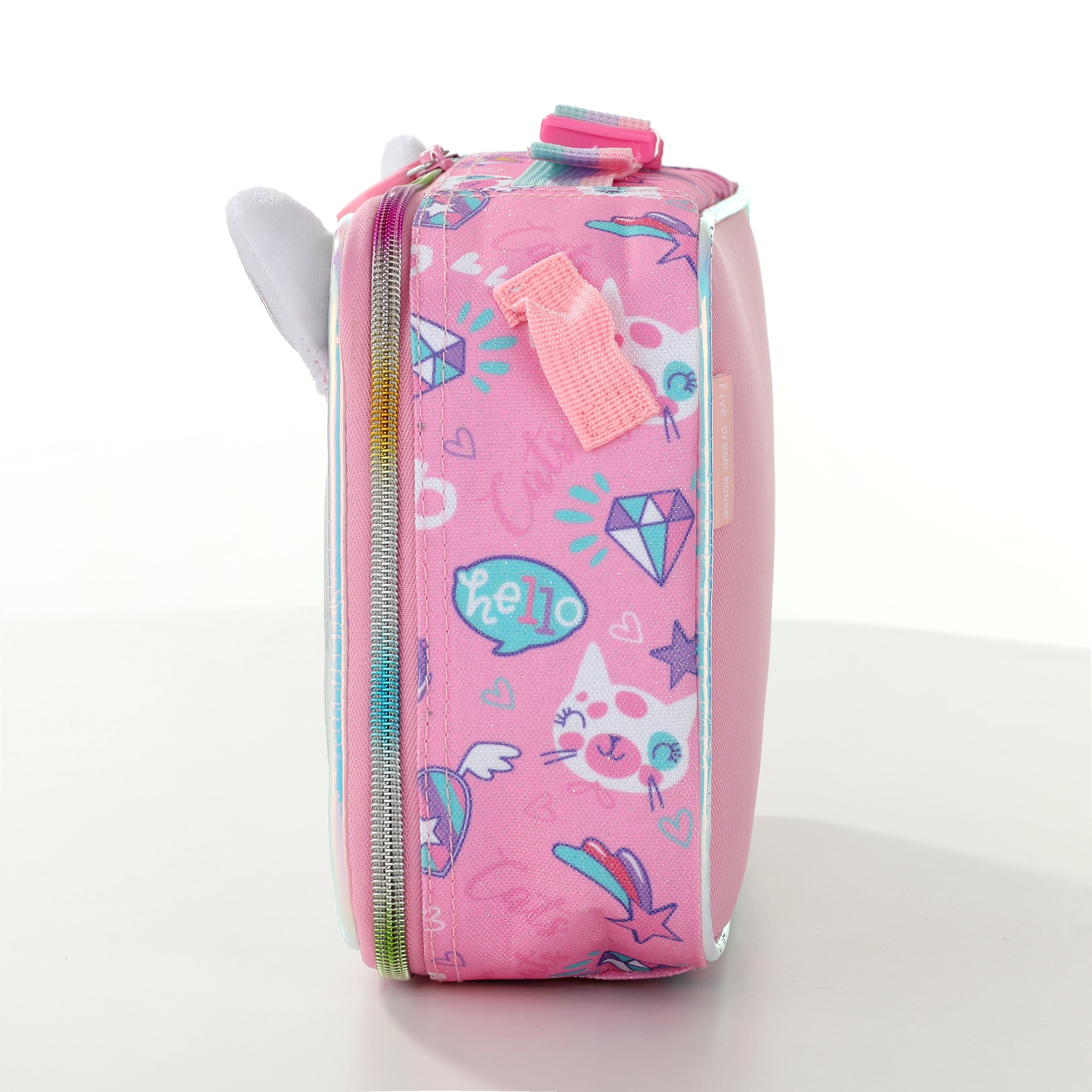 Cat Backpack and Lunch Box Bag Set