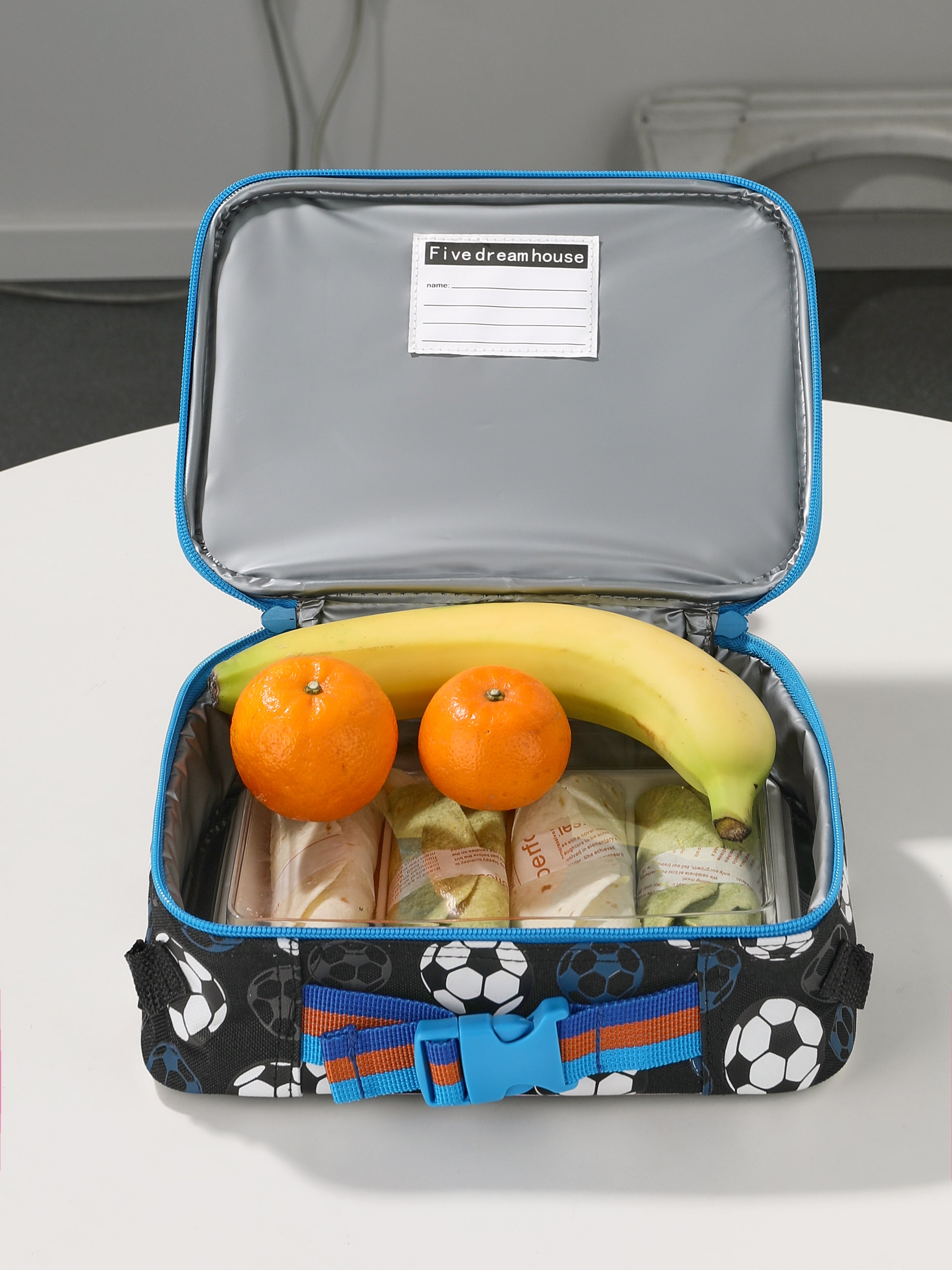 Football Backpack and Lunch Box Bag Set