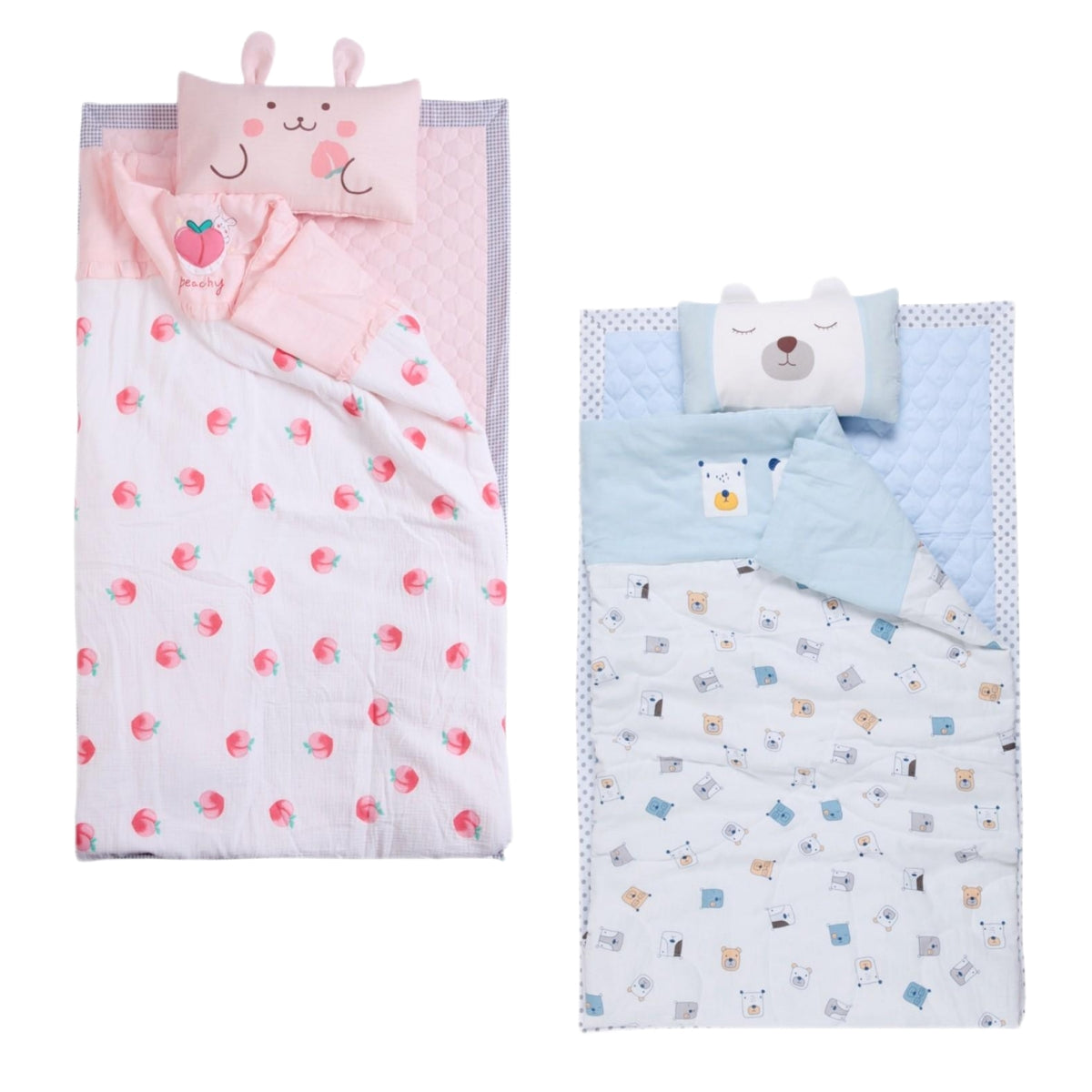 Baby Mattress Pillow and Blanket Set