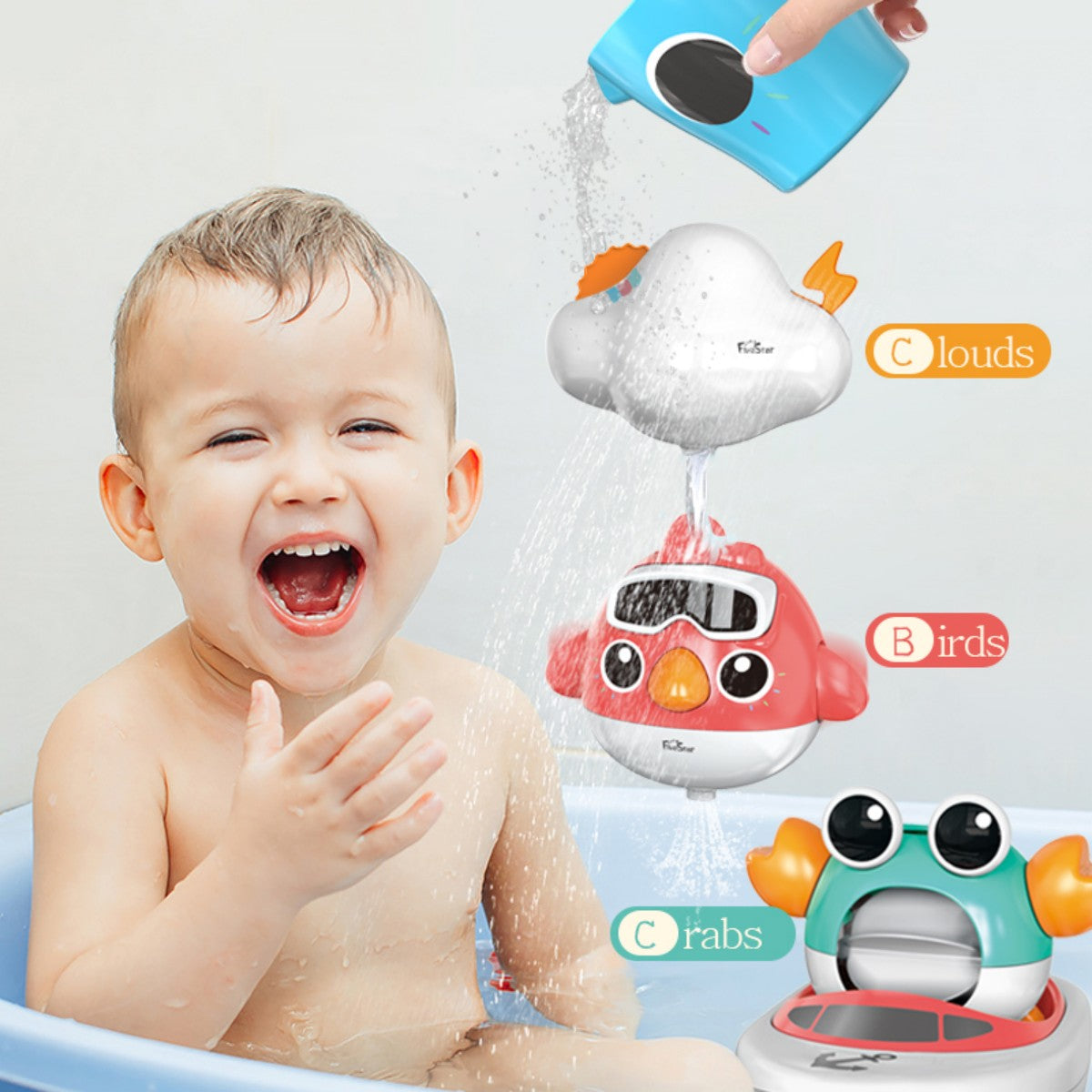 Elephant Basketball Baby Bath Toy