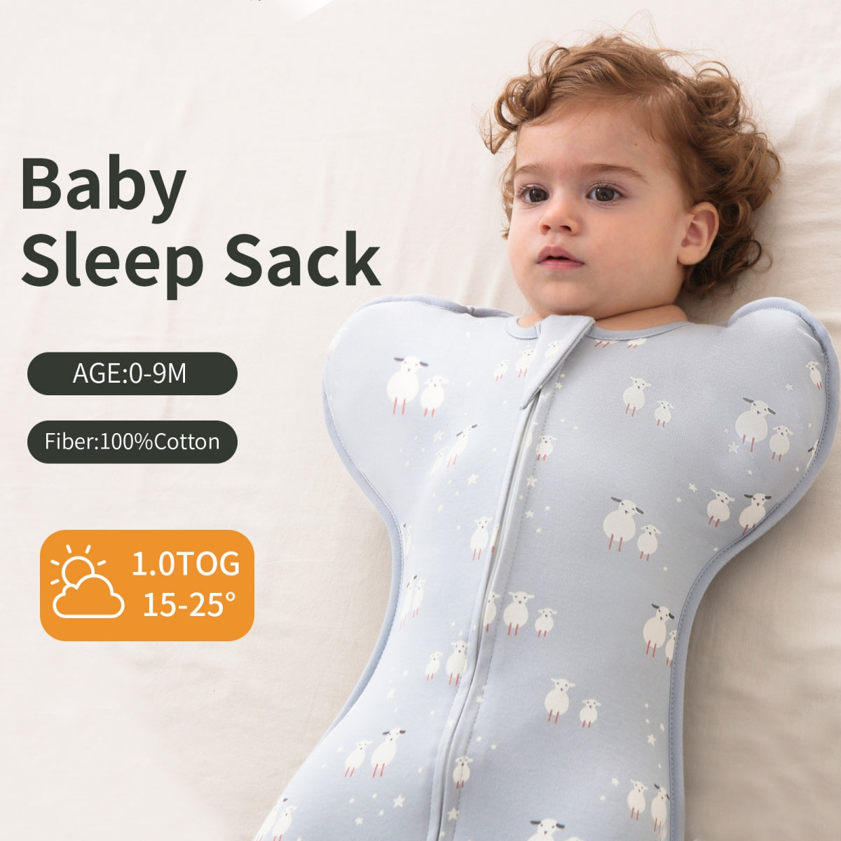 Cotton Baby Anti-Surprise Jump Swaddle Blanket