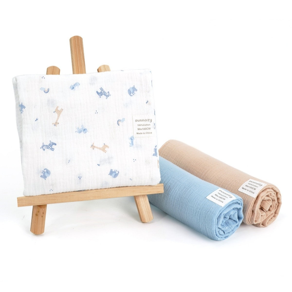 3-Pack Pure Cotton Baby Gauze Towels