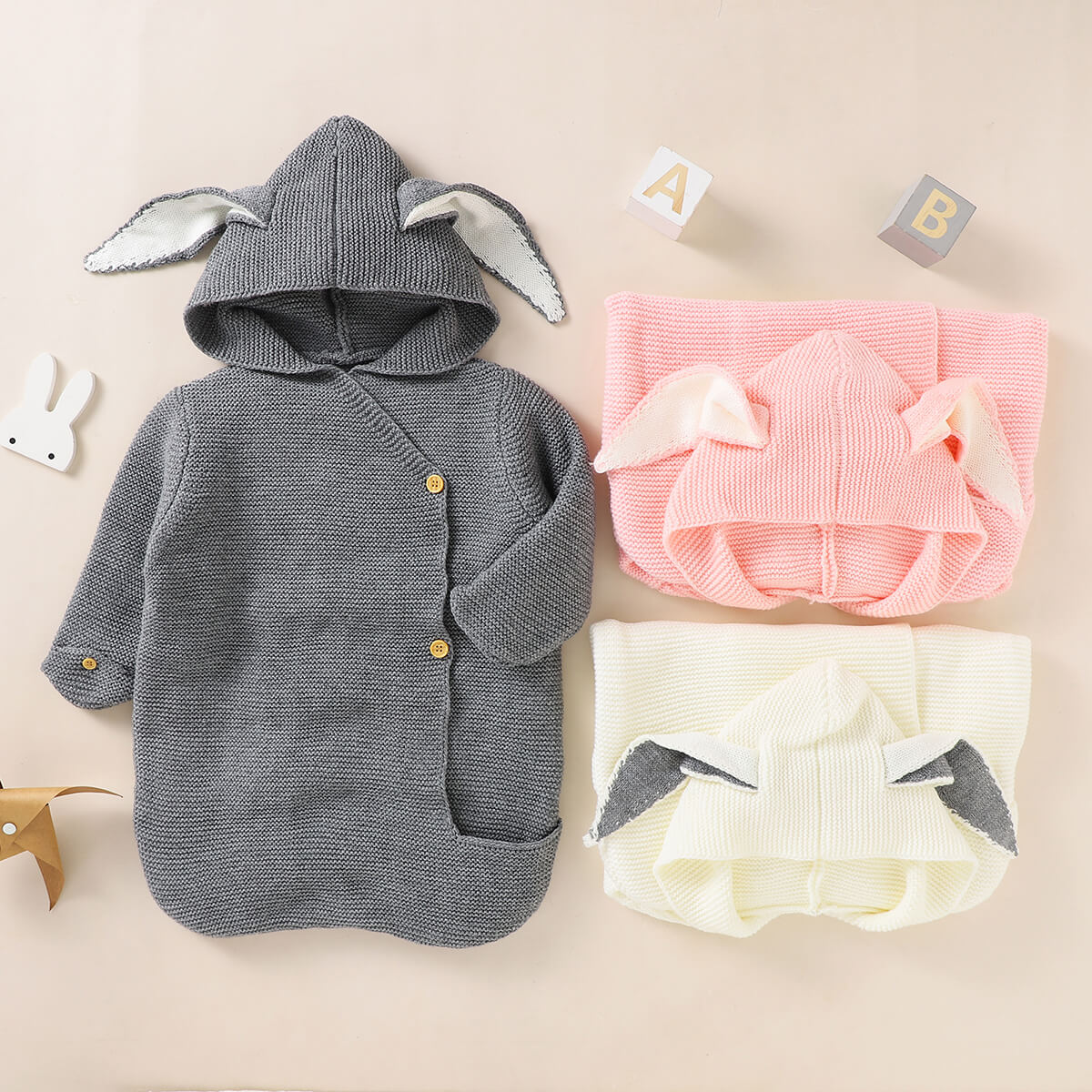 Baby Knit Bunny Sleeping Bag