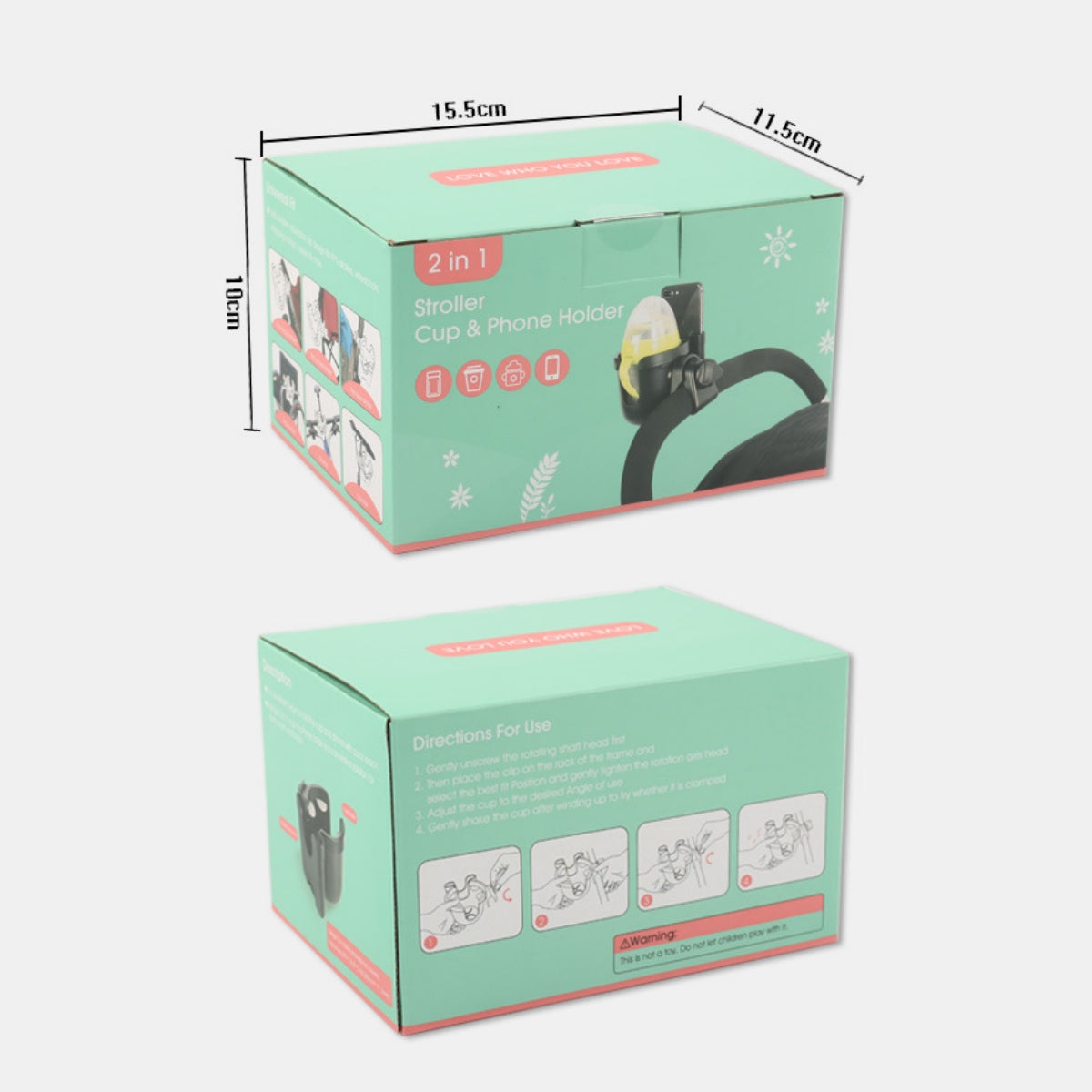 حامل كوب وهاتف لعربة الأطفال