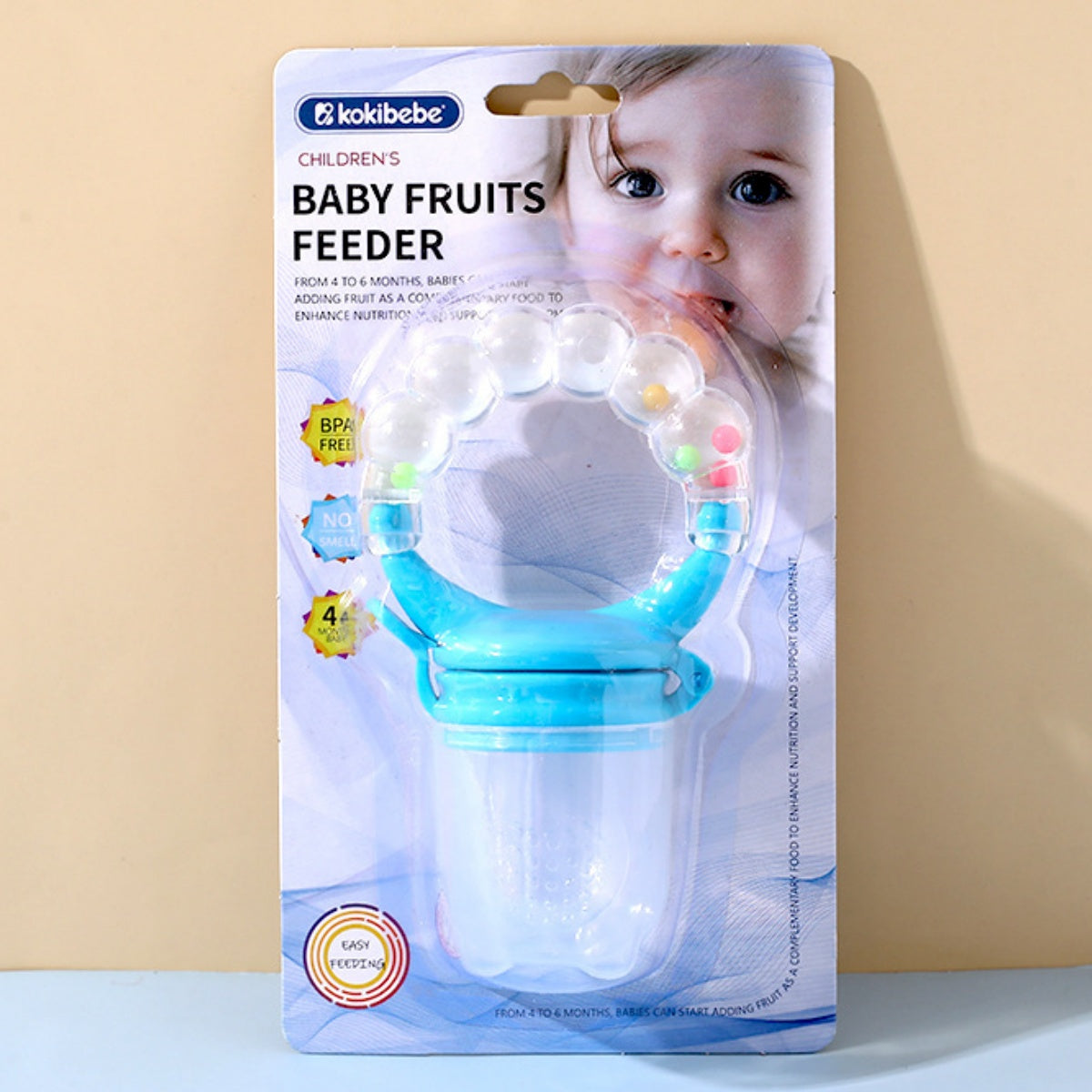 Bell Bite Bag Multi-Color Fruit Music Pacifier