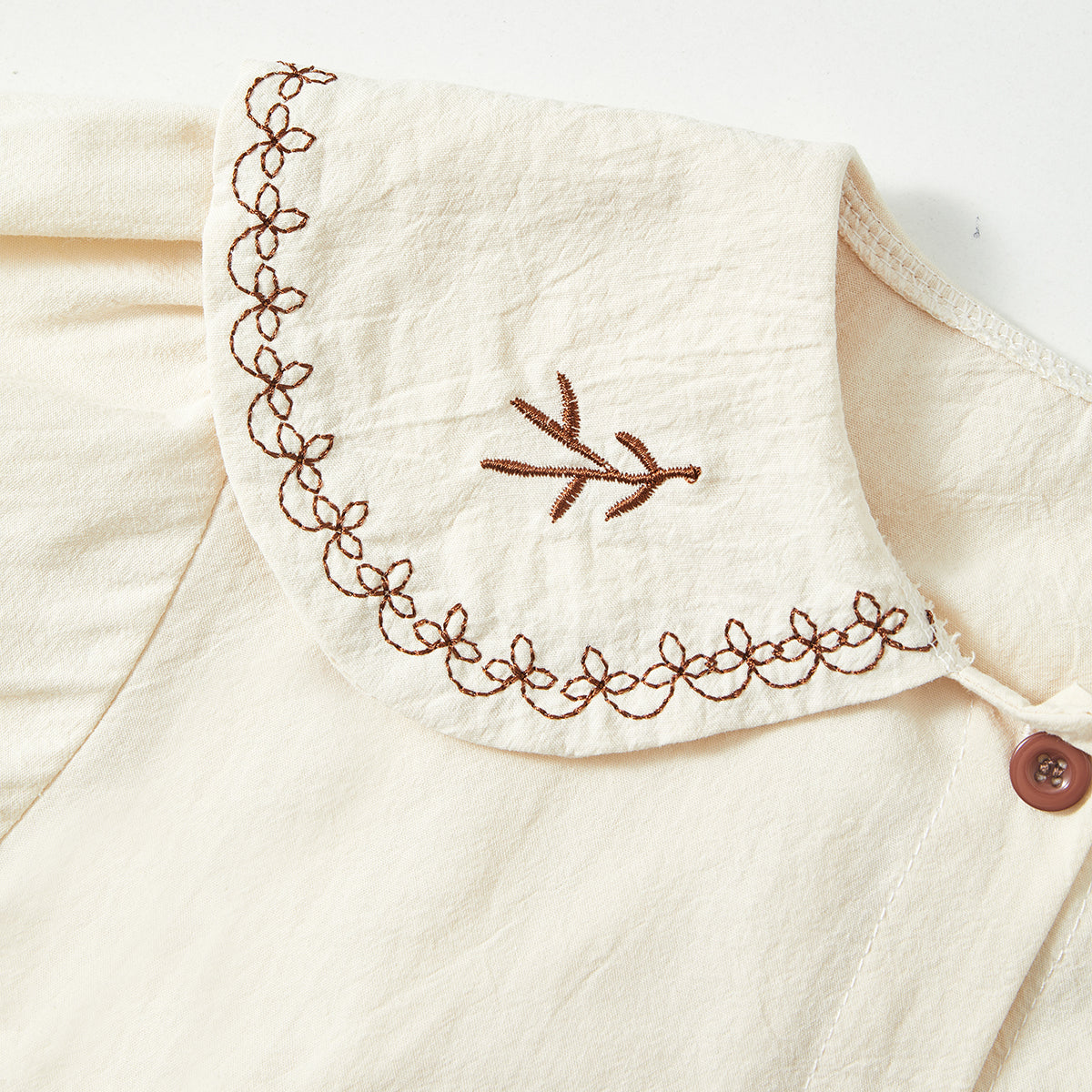 1–7 Years Embroidered Collared Shirt Set