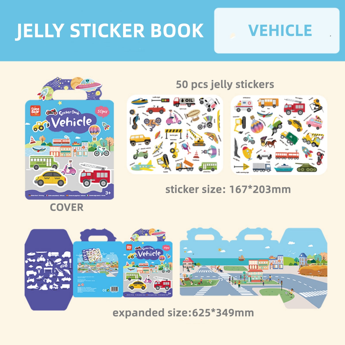 Jelly Stickers & Quiet Book