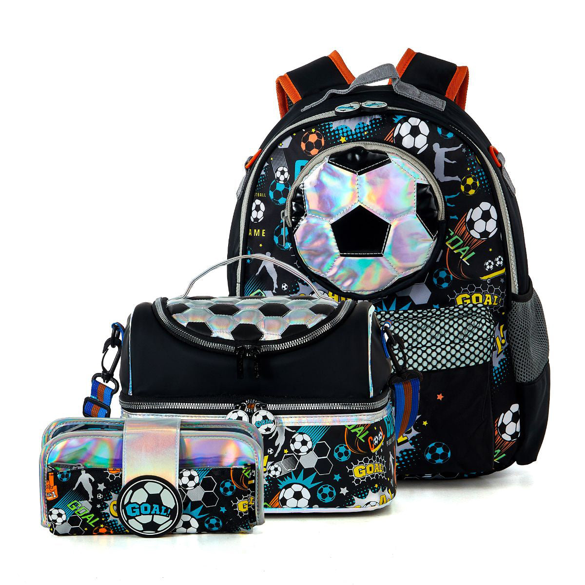 3-in-1 Soccer School Backpack Set