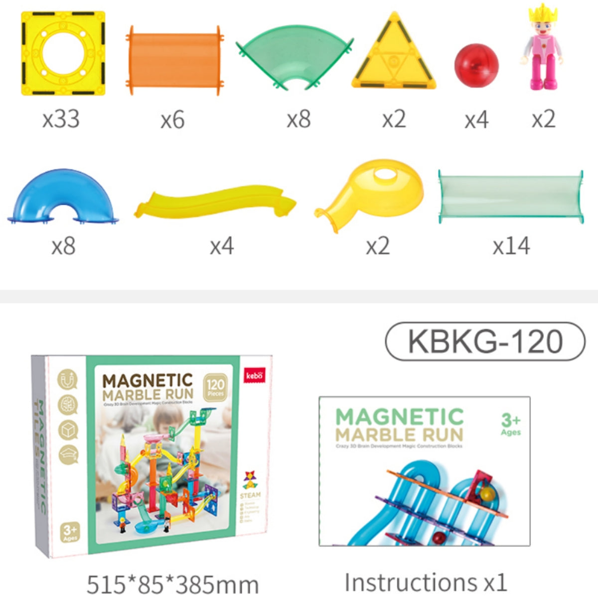 Magnetic Smart Puzzle Pieces(120 pcs)