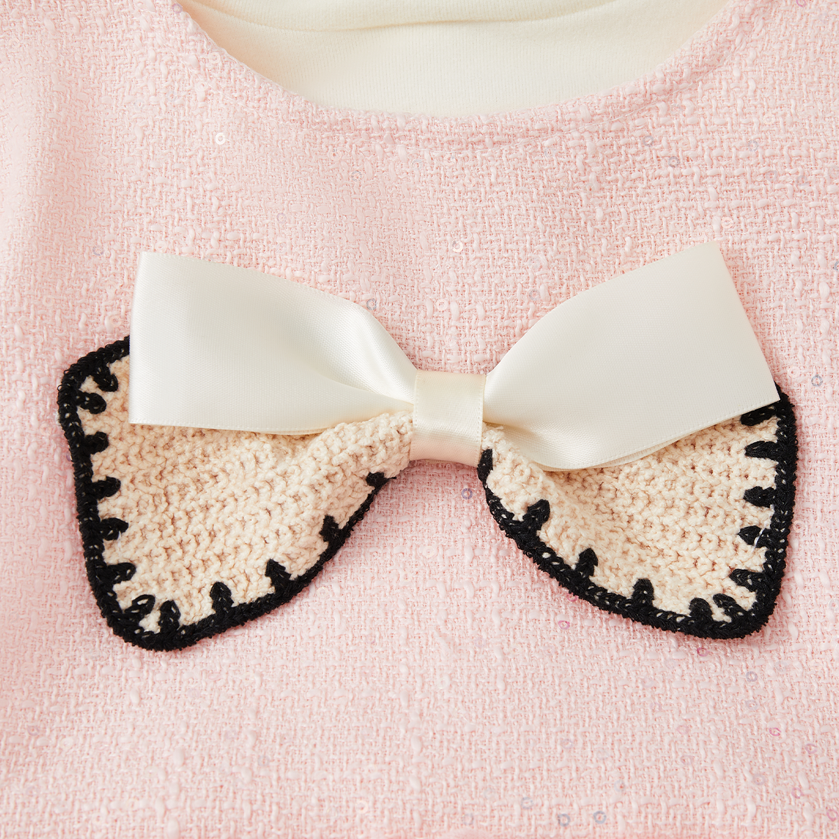 2–7 Years 2-Piece Rose Party Layered Dress