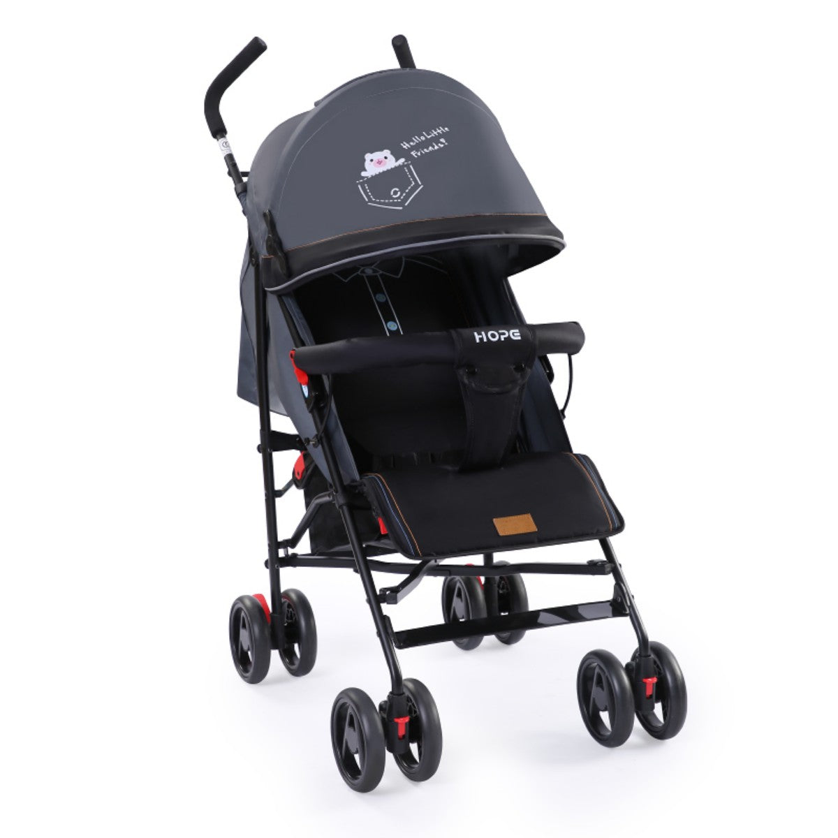 Reclining Lightweight Foldable Shock-Absorbing Baby Stroller