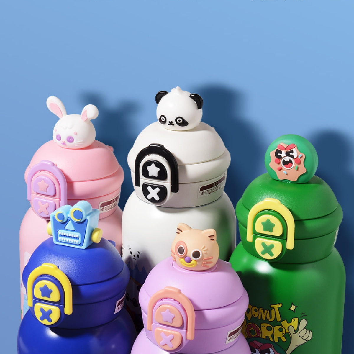 Stainless Steel Insulated Straw Bottle – Large Capacity