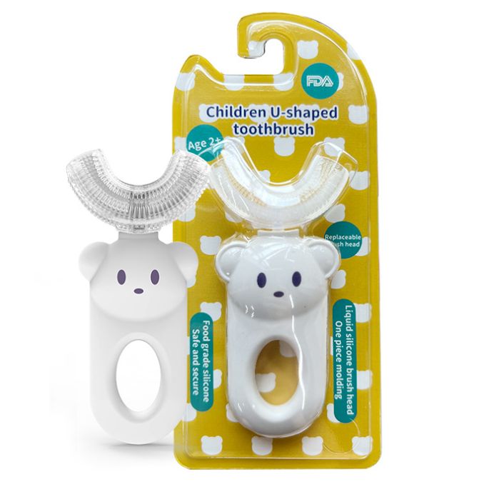 U-Shaped Kids Toothbrush with Soft Bristles