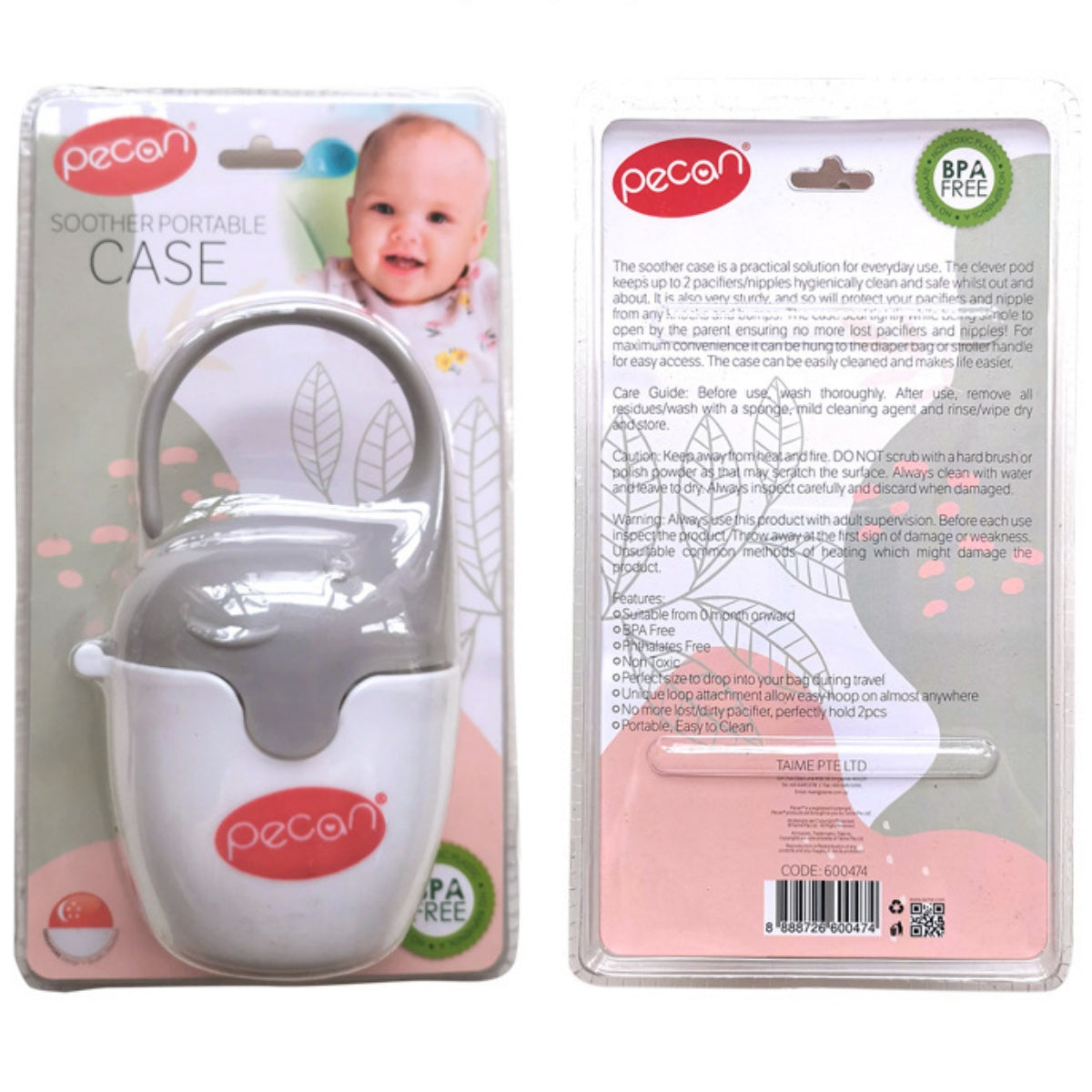 Baby Portable Pacifier Case