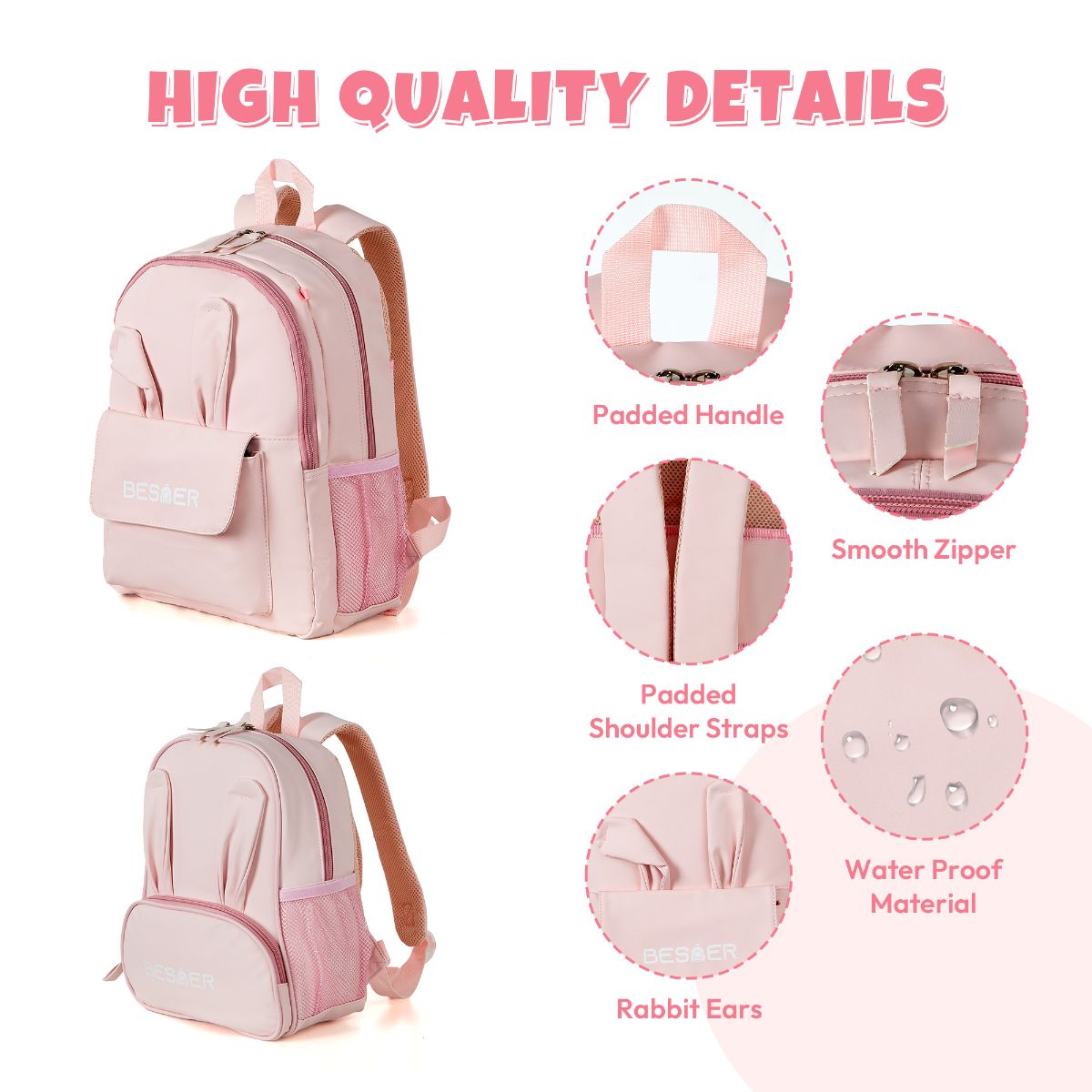 حقيبة ظهر مدرسية مكونة من 4 قطع مع حقيبة غداء وحافظة أقلام