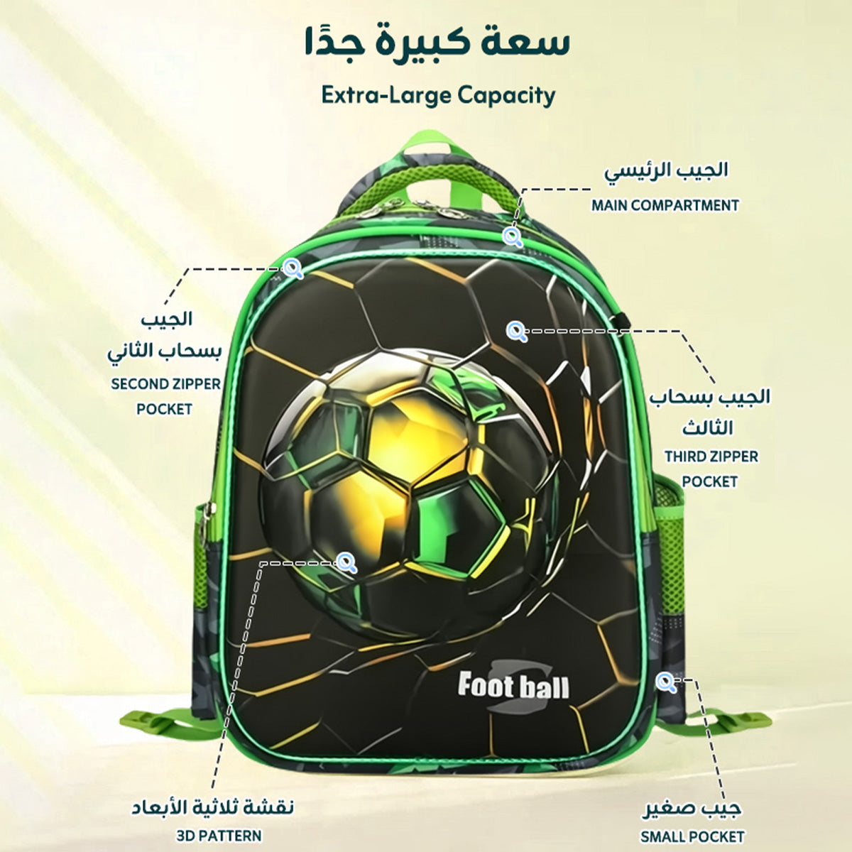 3-Piece School Bag Set