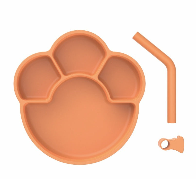 Silicone Plate with Straw