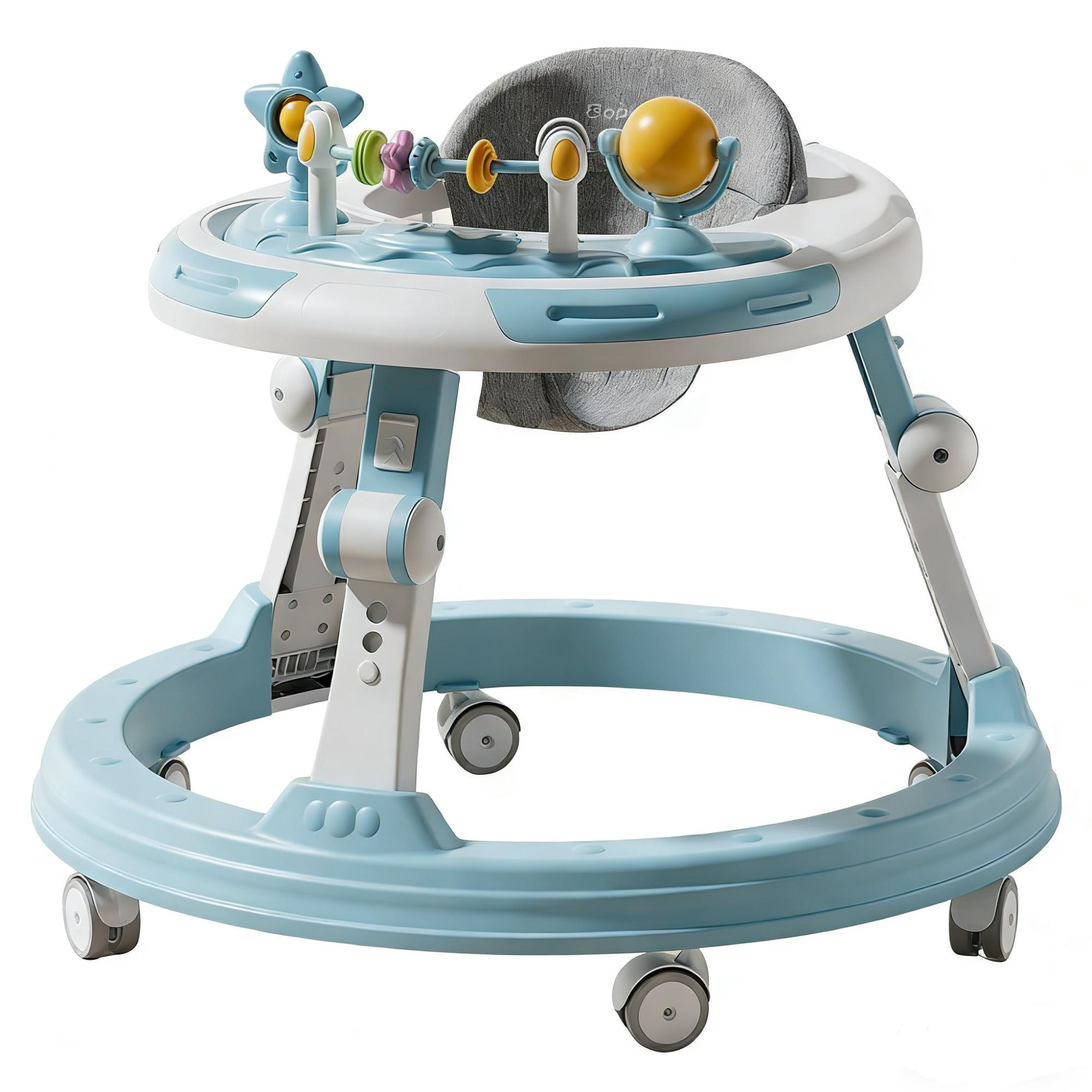 Adjustable Baby Walker with Music and Interactive Toys