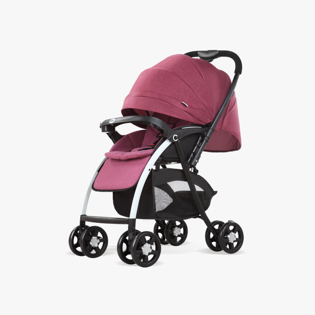 High-View Baby Stroller Reversible Adjustable Shock-Absorbing Foldable Infant Carriage