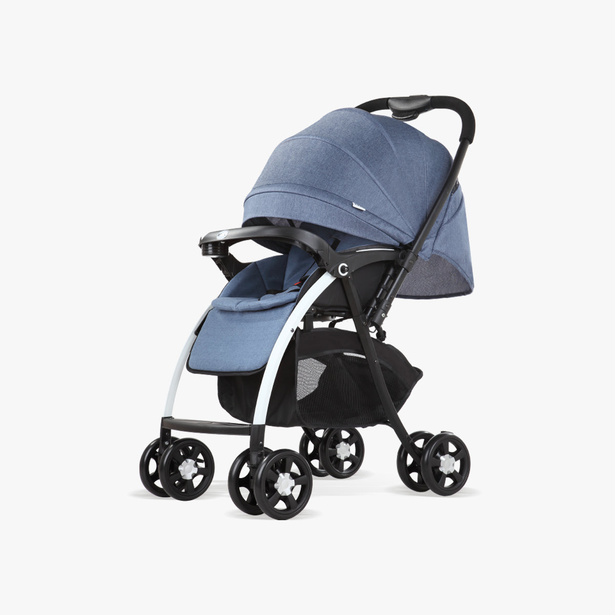 High-View Baby Stroller Reversible Adjustable Shock-Absorbing Foldable Infant Carriage