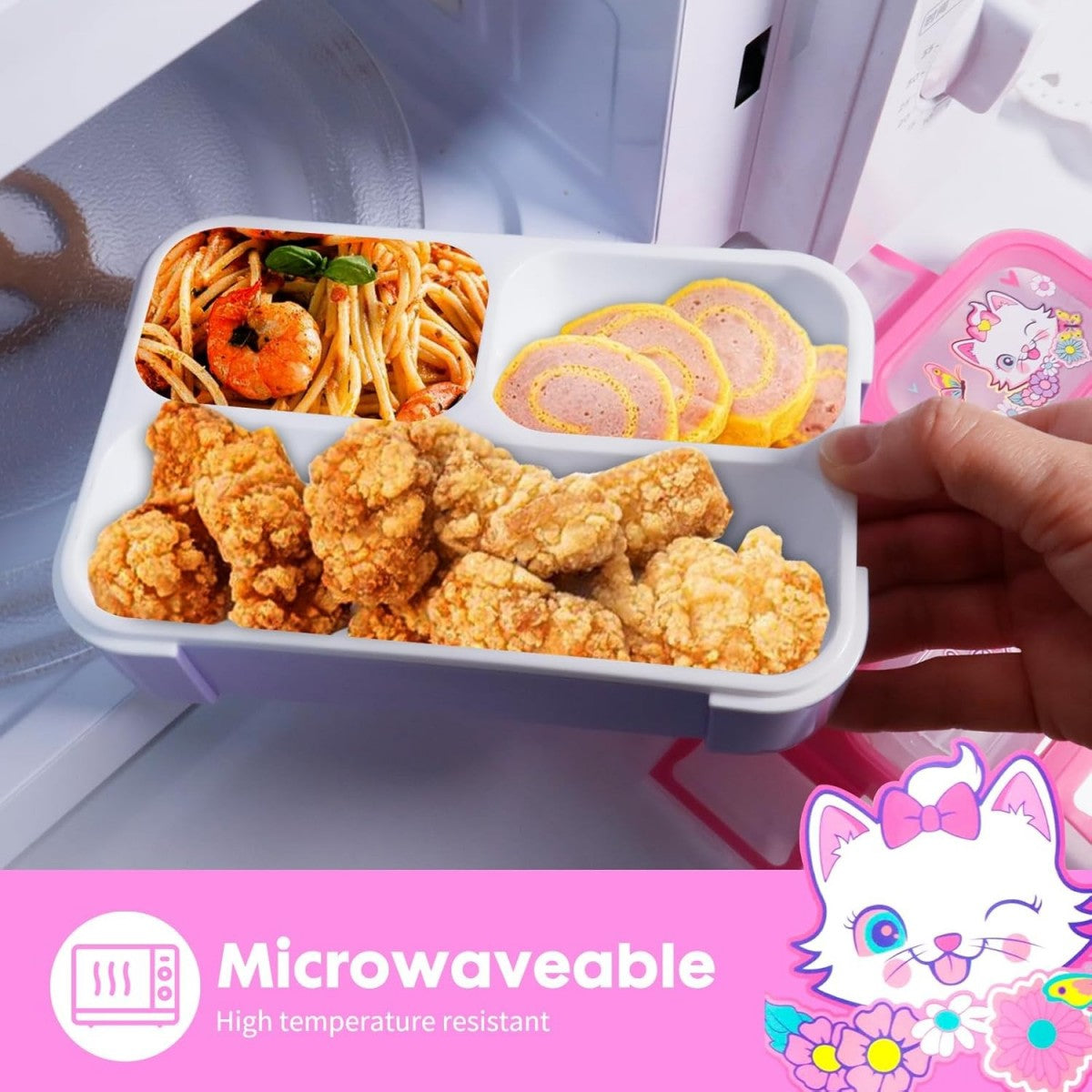 Lunch Box for School with Fork Included
