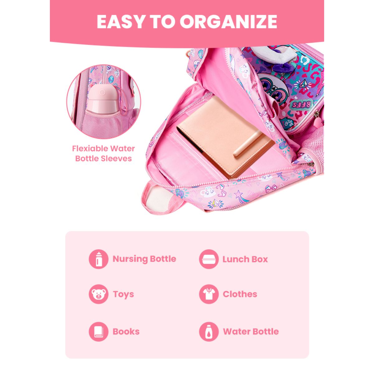 Large Capacity Backpack with Side Pocket