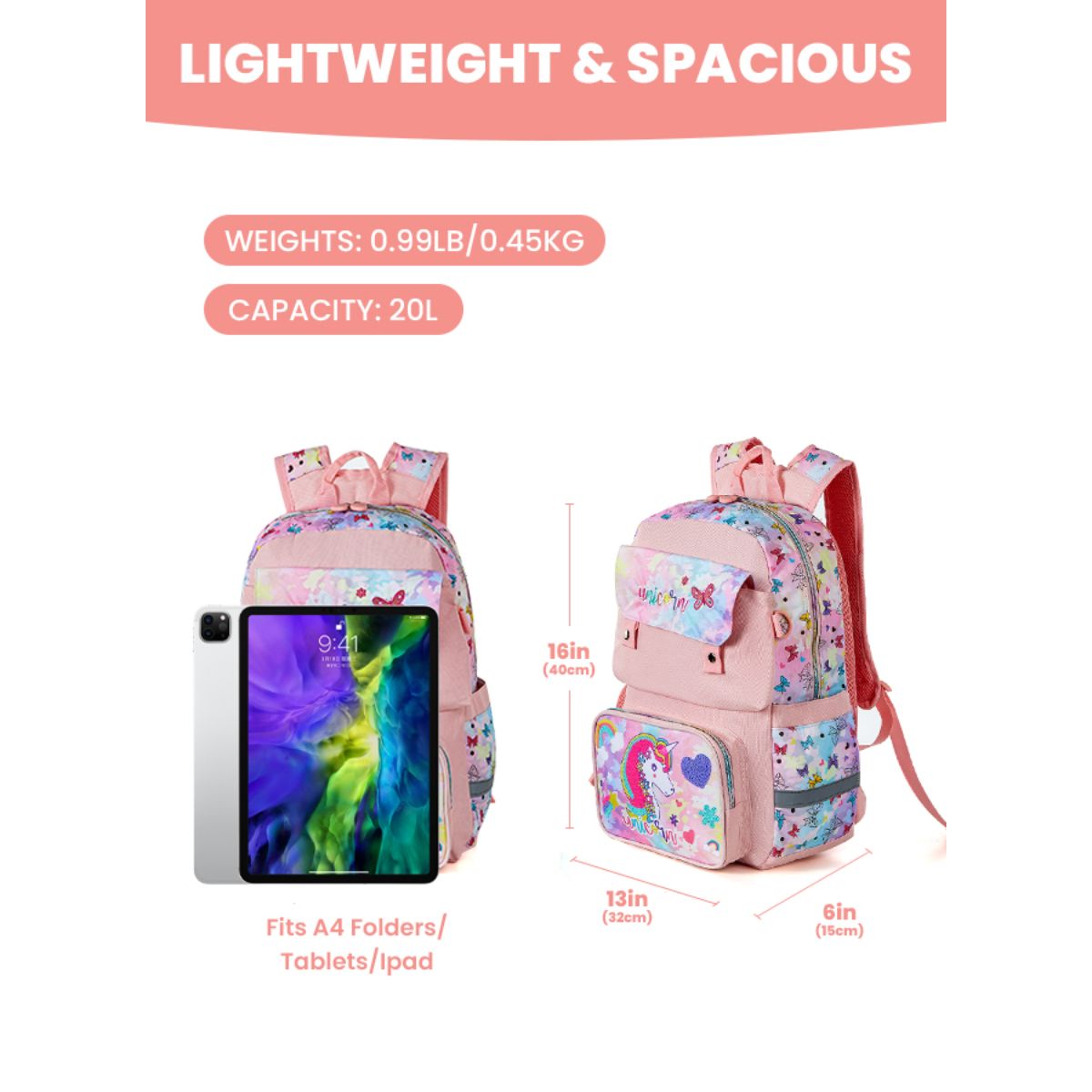 Large Capacity Backpack with Side Pocket