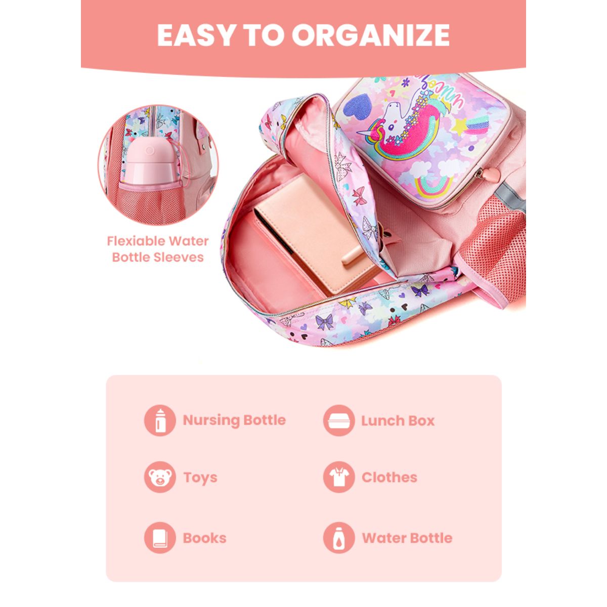 Large Capacity Backpack with Side Pocket