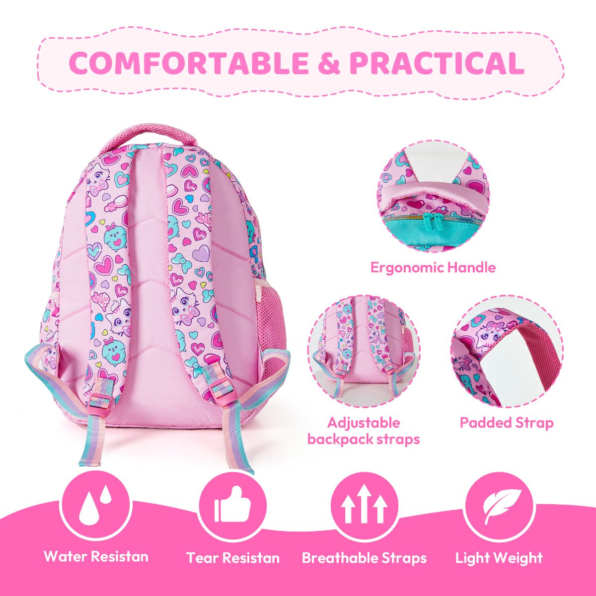 Large Capacity Backpack with Side Pocket