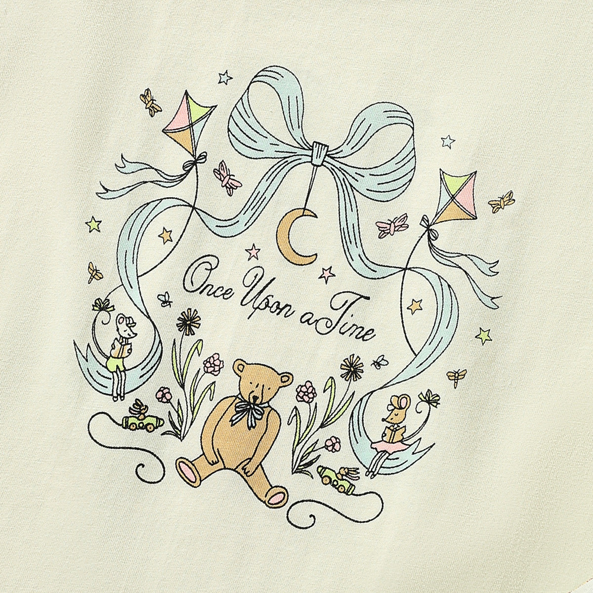 طقم تي شيرت بأكمام قصيرة للبنات