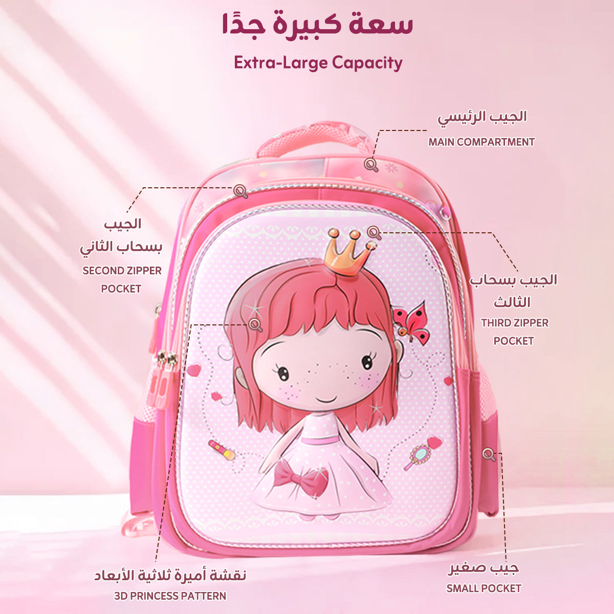 3-Piece School Bag Set