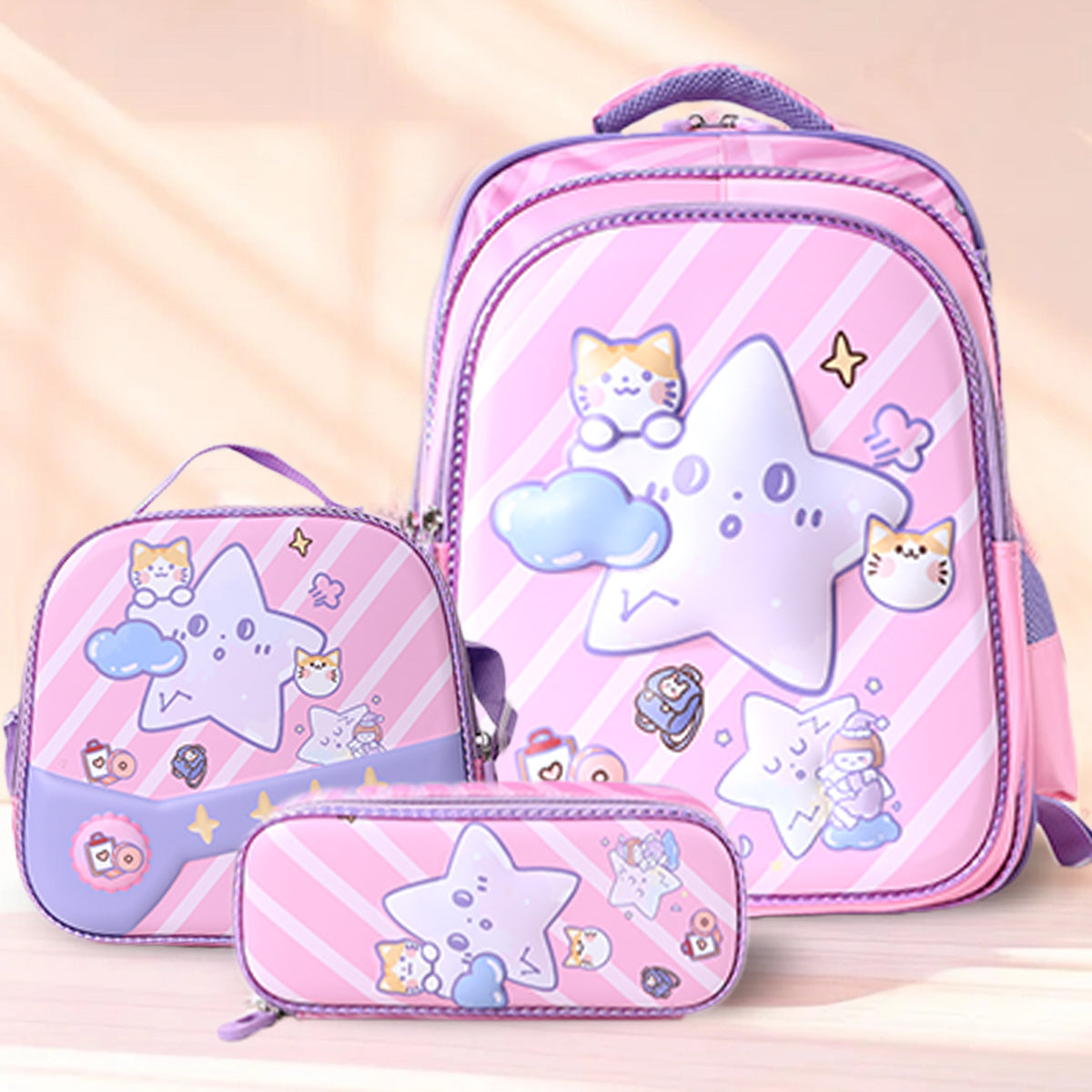 3-Piece School Bag Set