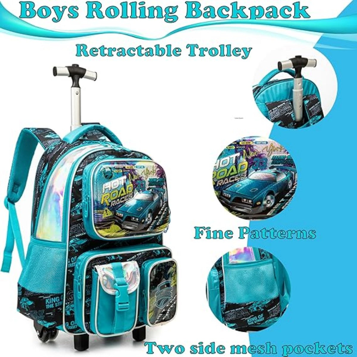 Elegant Rolling Trolley Bag Set