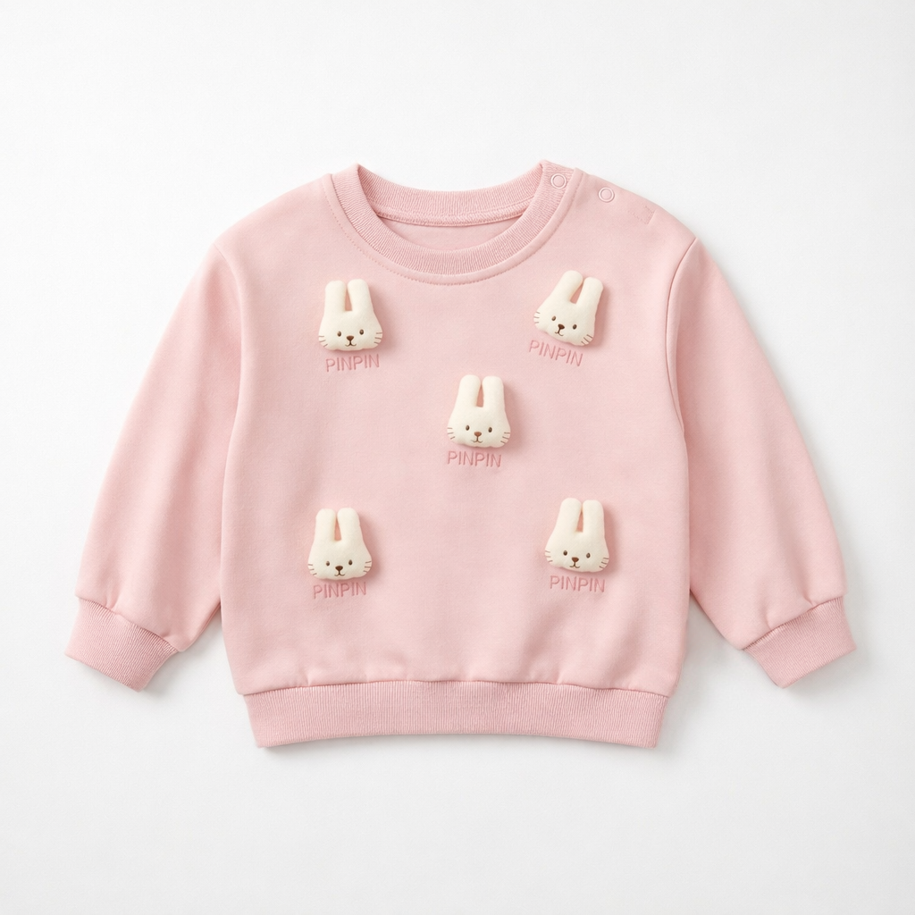 1-3 Years Bunny Baby Sweatshirt Set