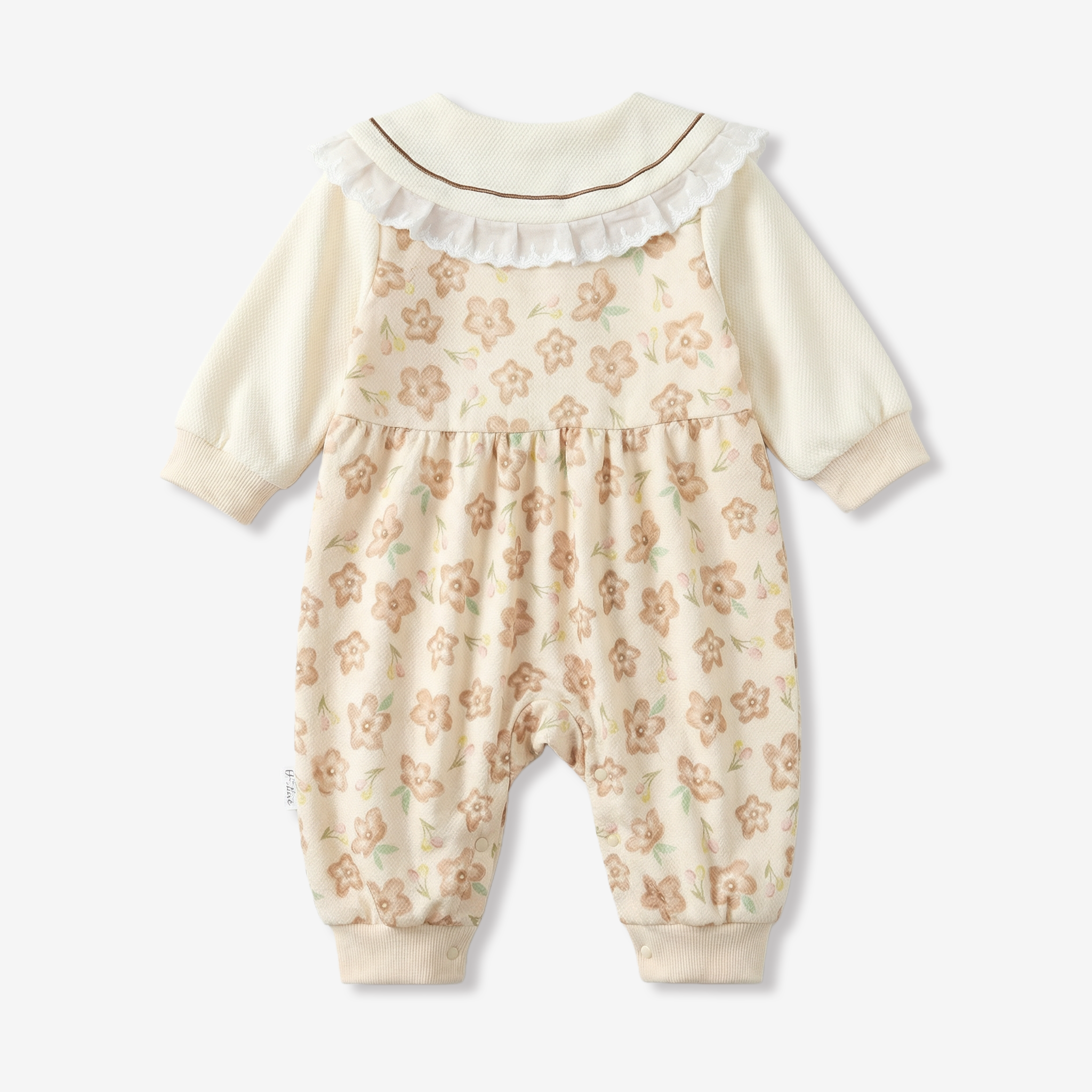 3-18 Months Cotton Double-Layer Romper