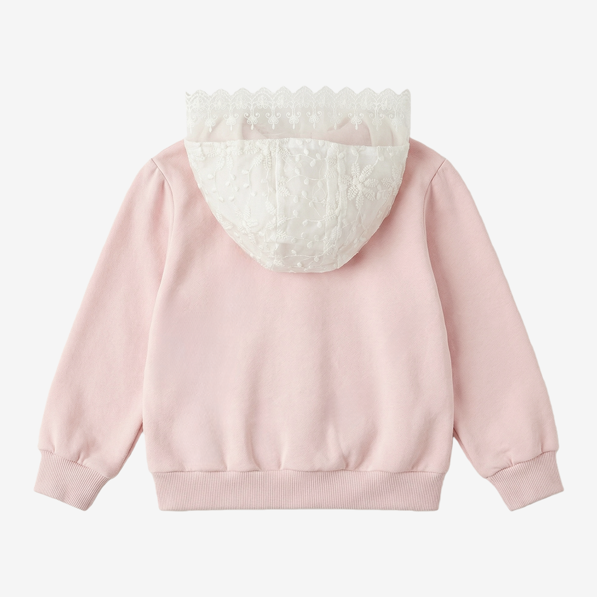 4-10 Years Lace Layered Sweatshirt Set