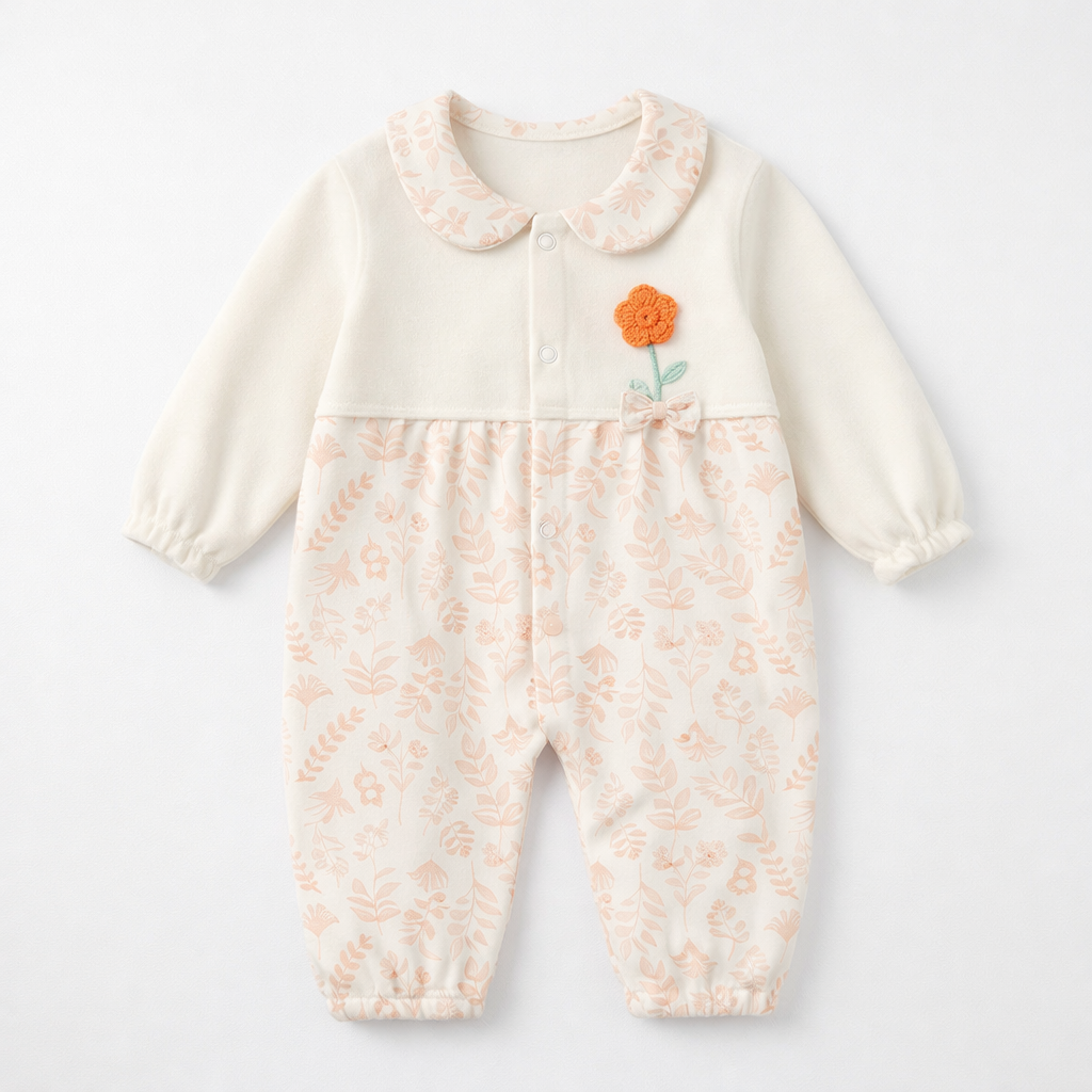 3–18 Months Soft Color Block Romper