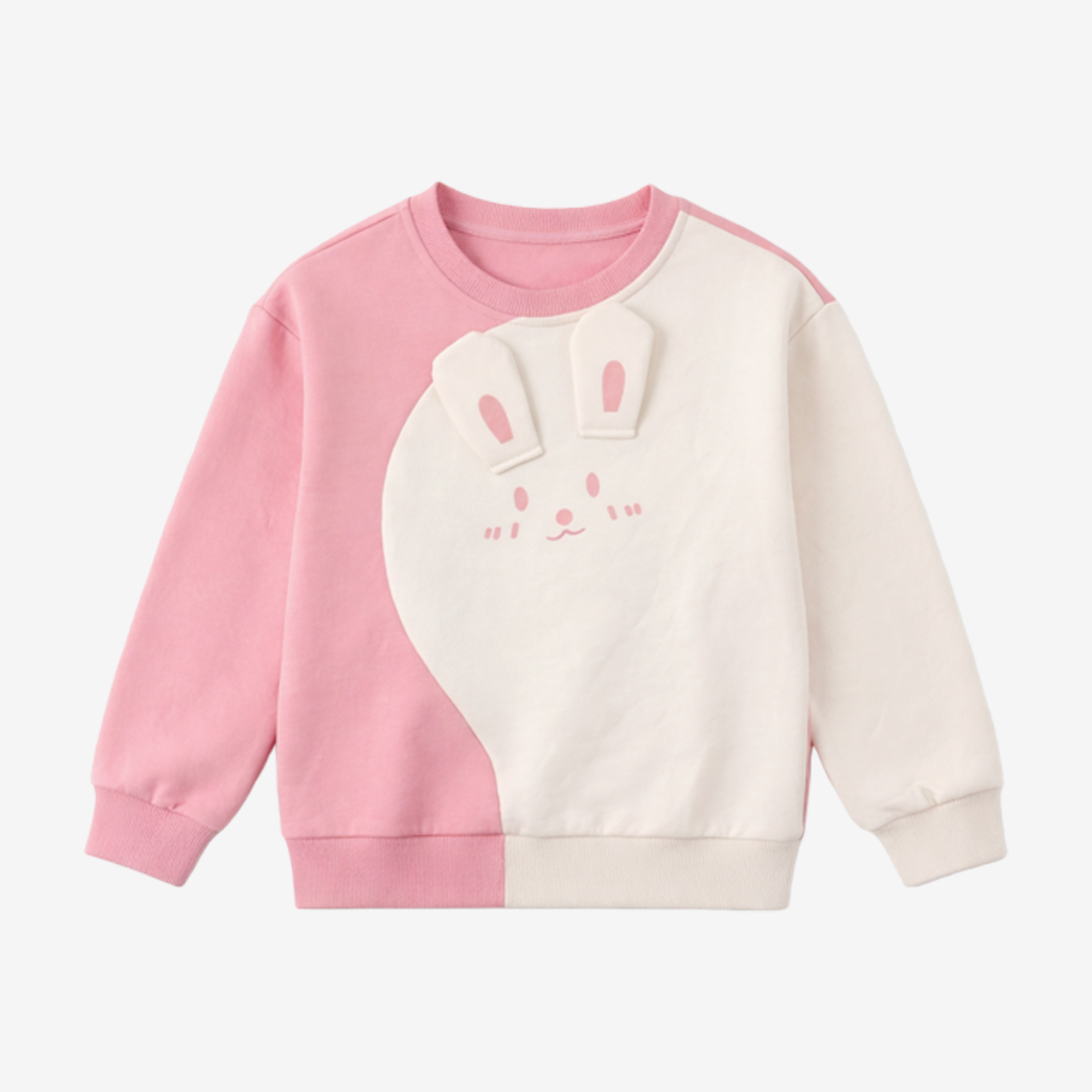 2–7 Years Loose-Fit Colorblock Sweatshirt Set