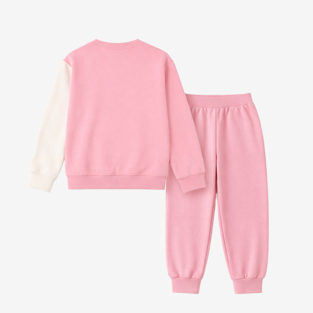 2–7 Years Loose-Fit Colorblock Sweatshirt Set