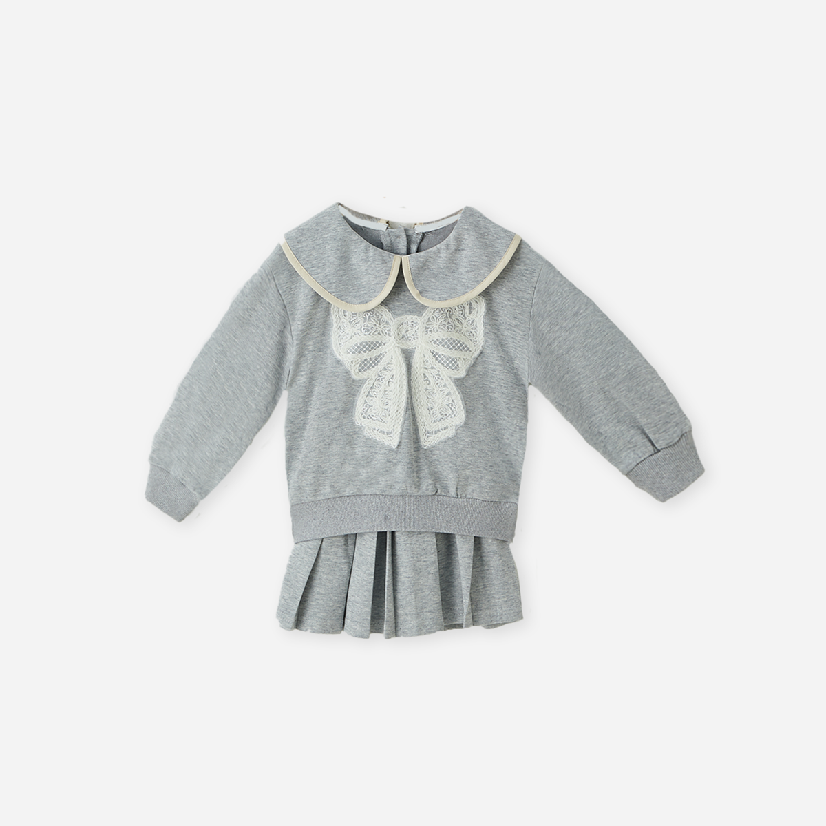 2–7 Years Lace Sweatshirt and Skirt Set