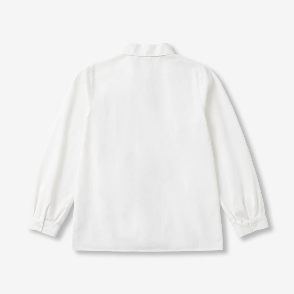 6-12 Years Cotton Preppy Style Shirt