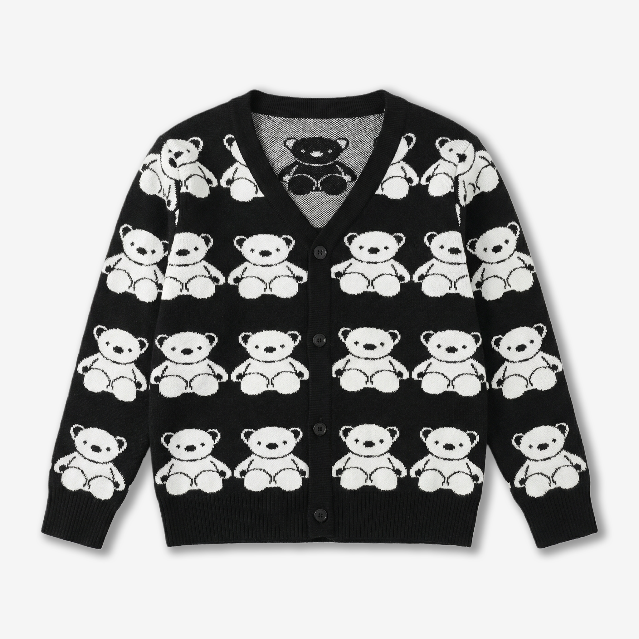 2–7 Years All-Over Print Knit Cardigan – Hibobi