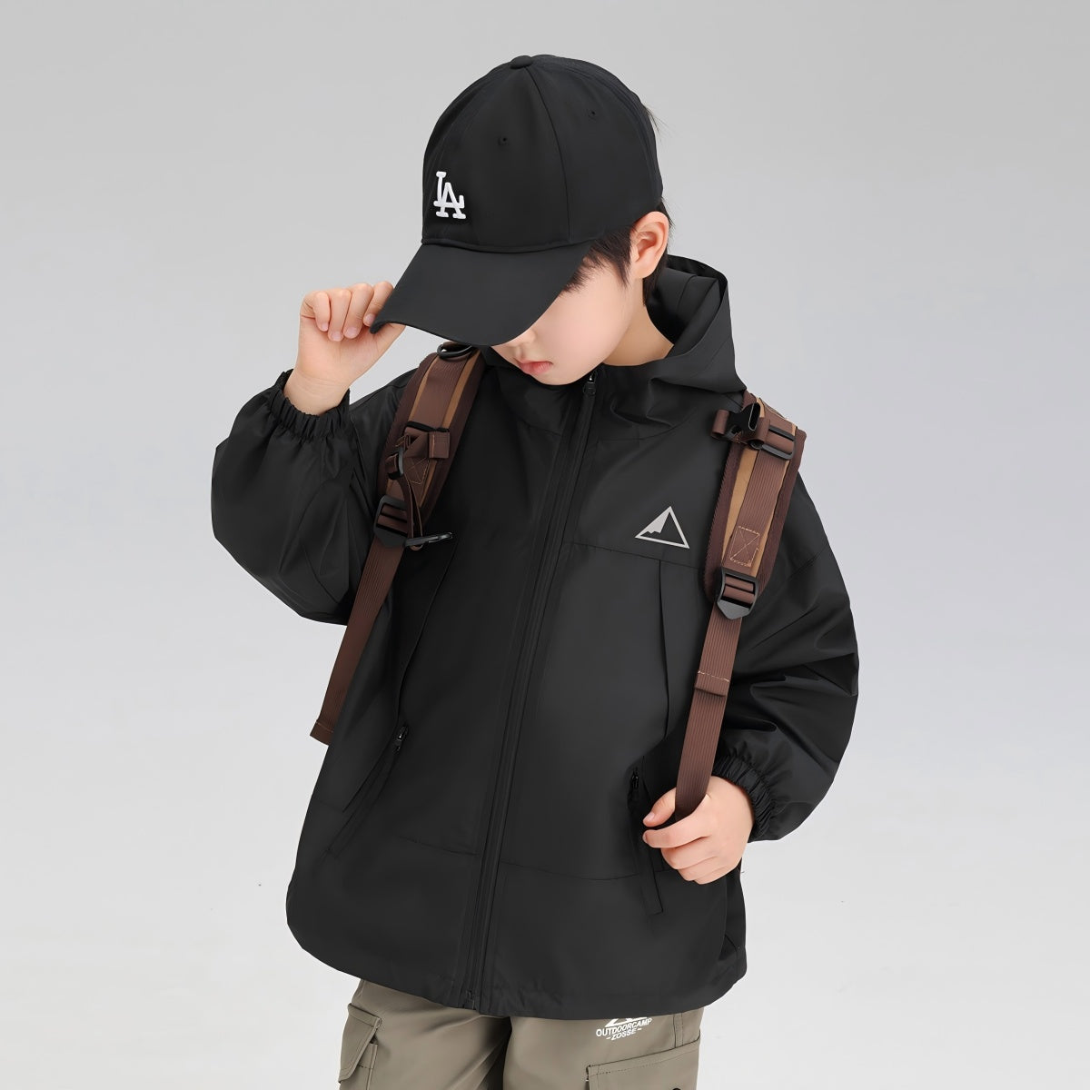 7-12 Years Windproof Reflective Jacket