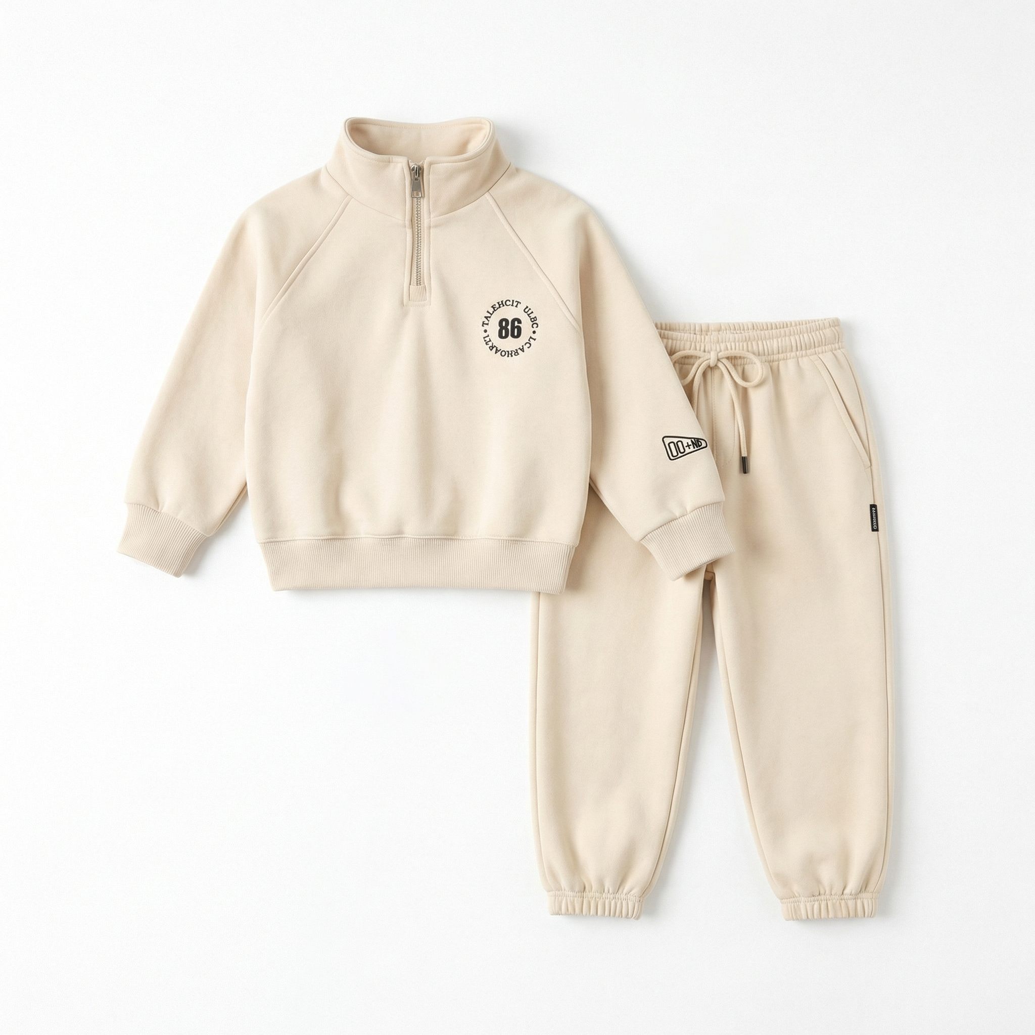 5-10 Years Half-Zip Hoodie Set