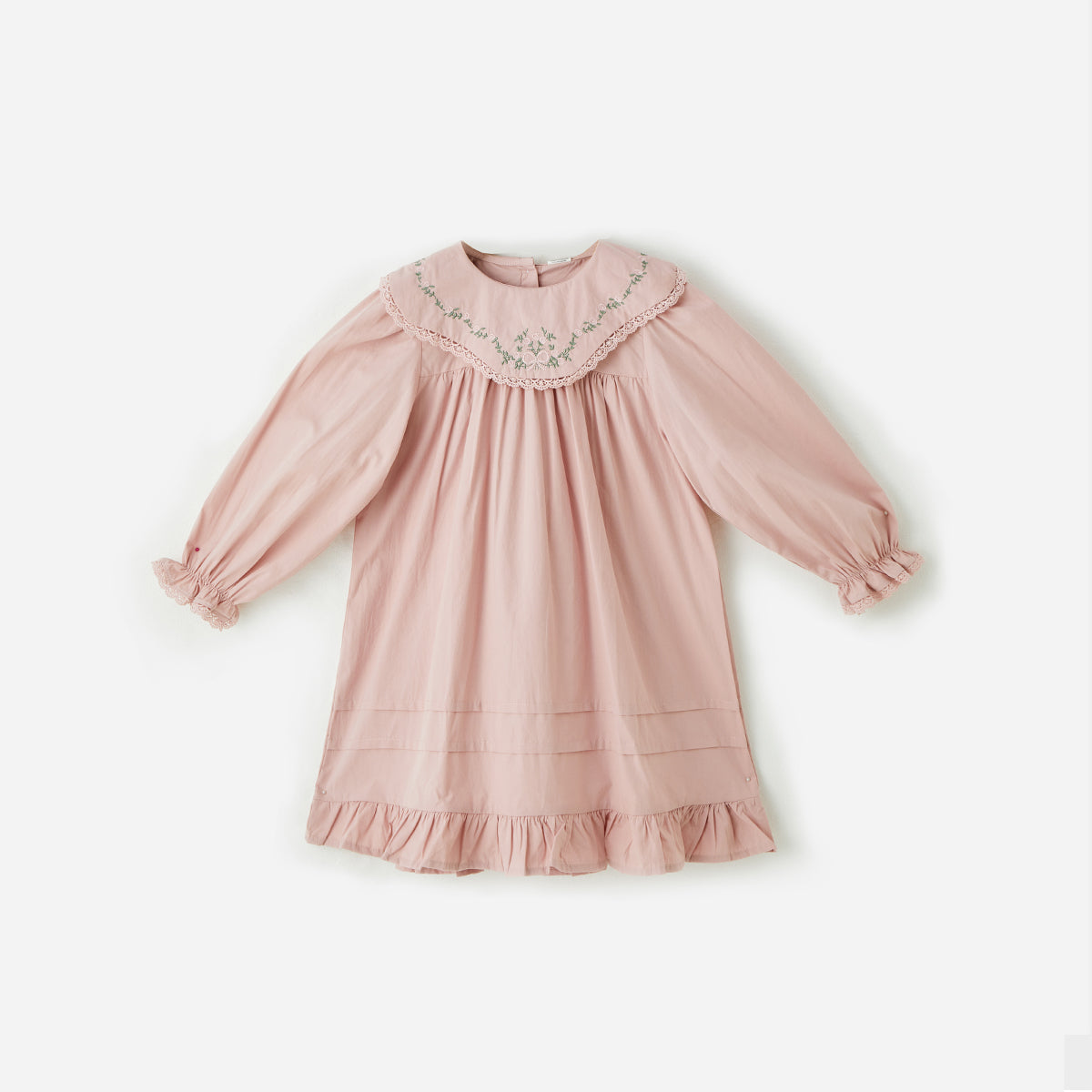 2–8 Years Cotton Embroidered Dress