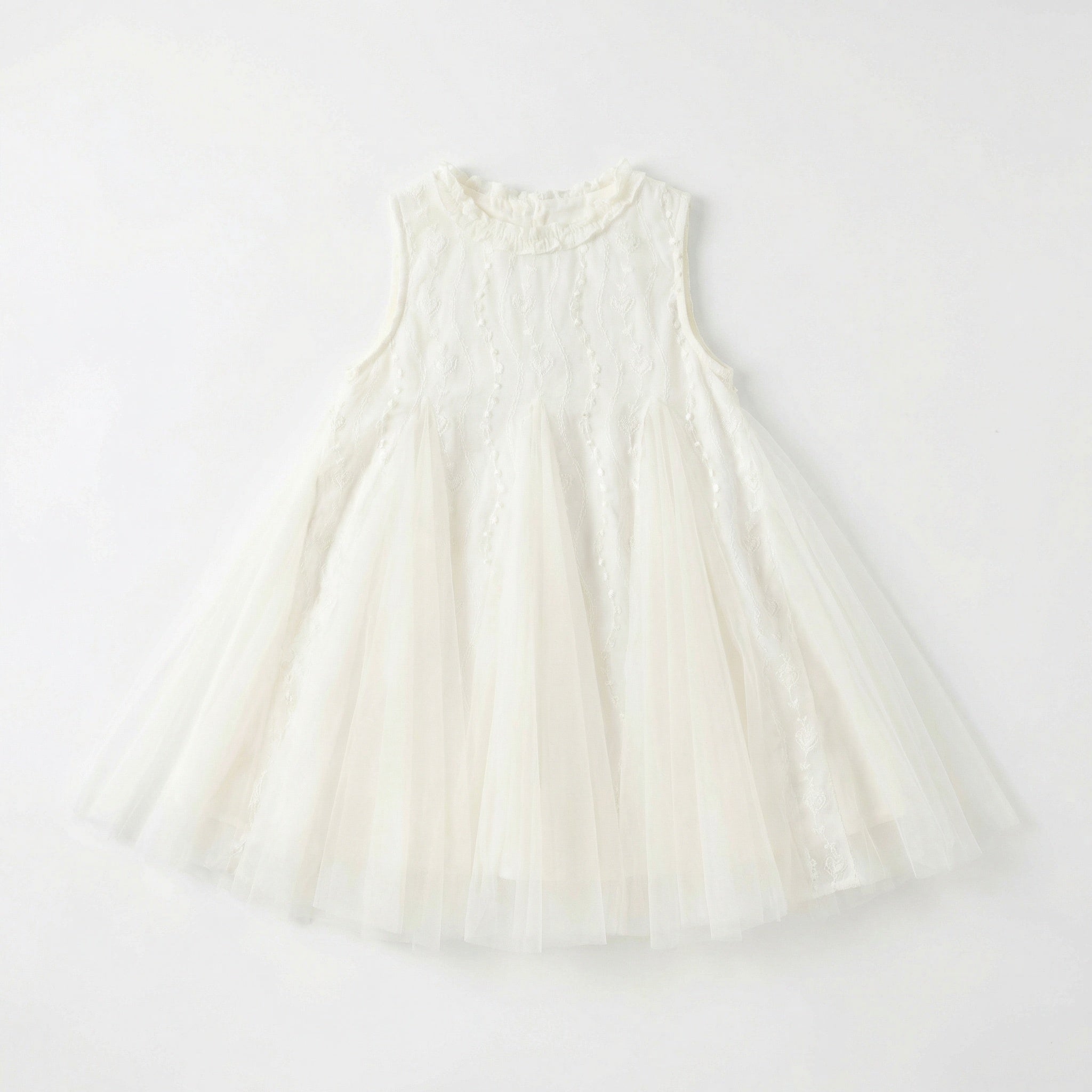 Sleeveless Tulle Lace Princess Dress Girl