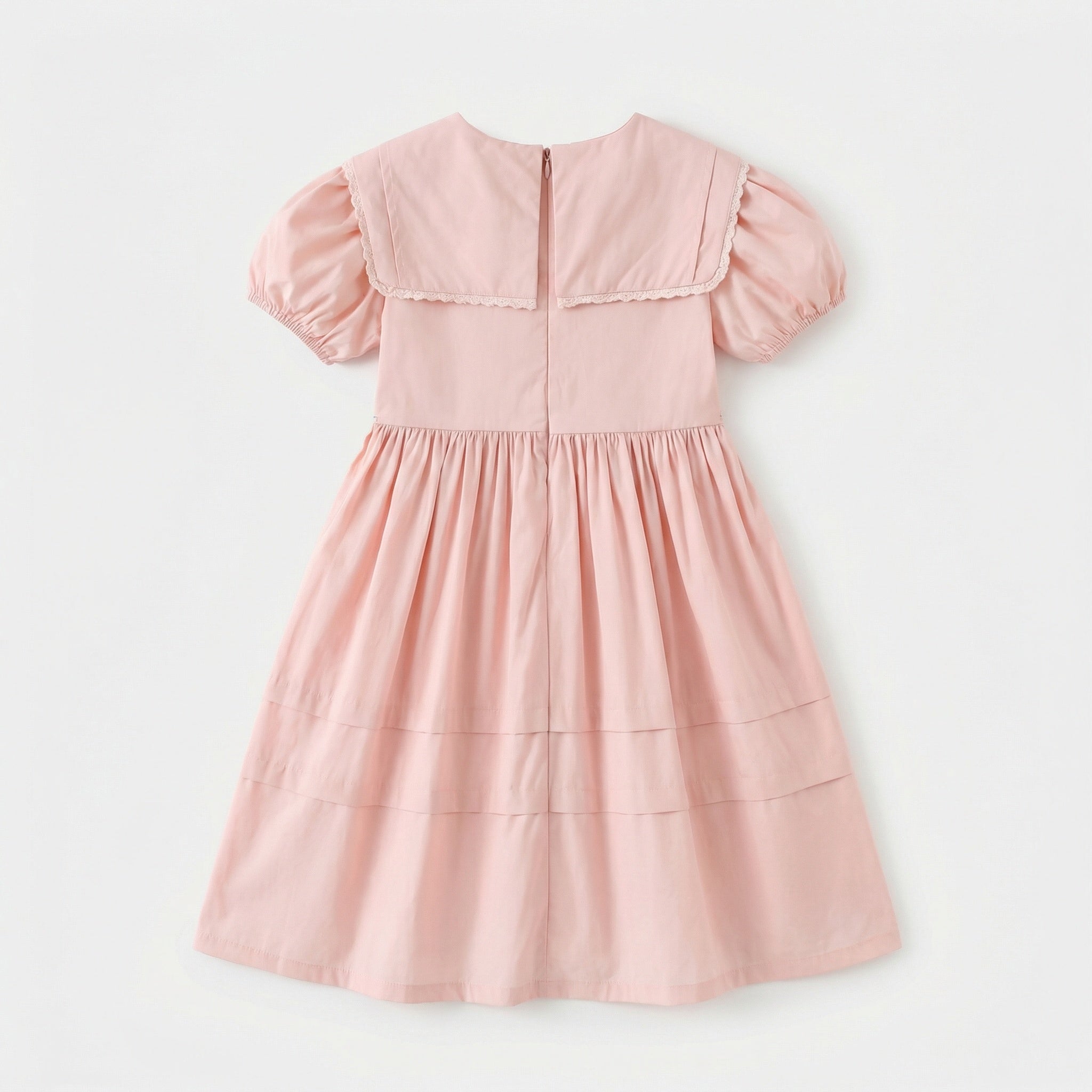 Lapel Bow Dress Girl