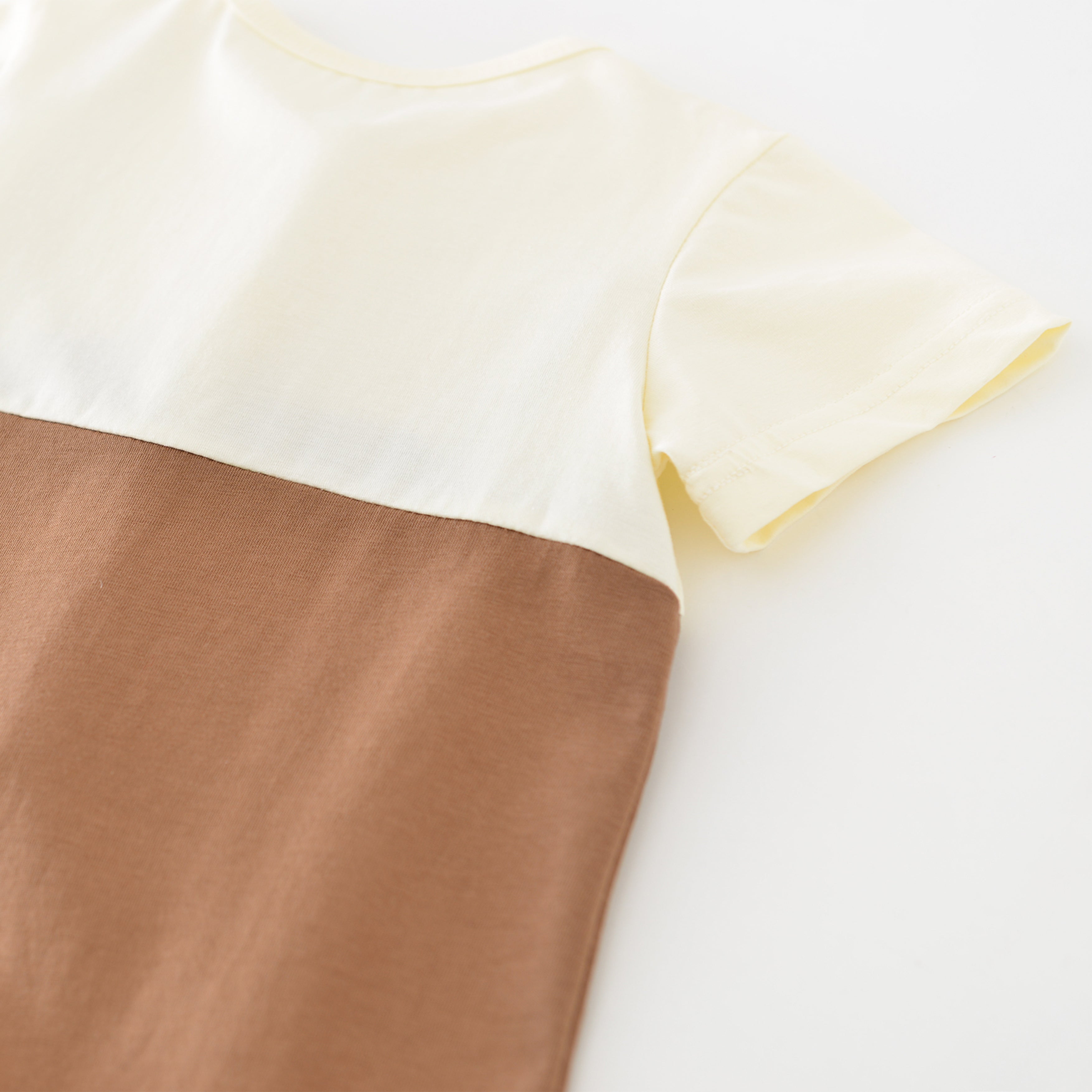 Giraffe Faux Two-piece Jumpsuit Boy