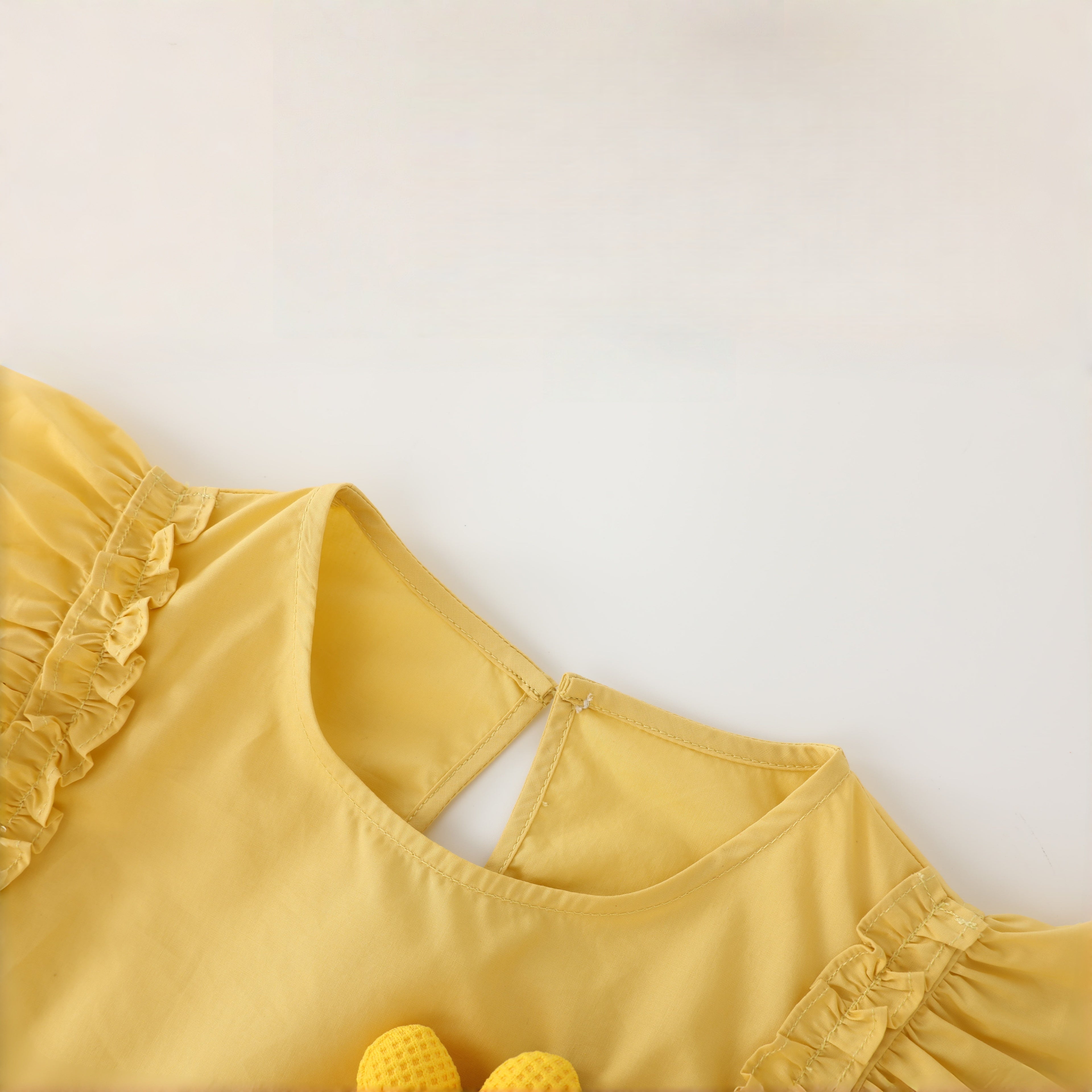 Little Yellow Flower Dress Girl